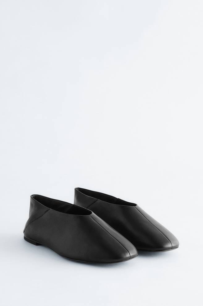 Ballerines en cuir-Noir - 6