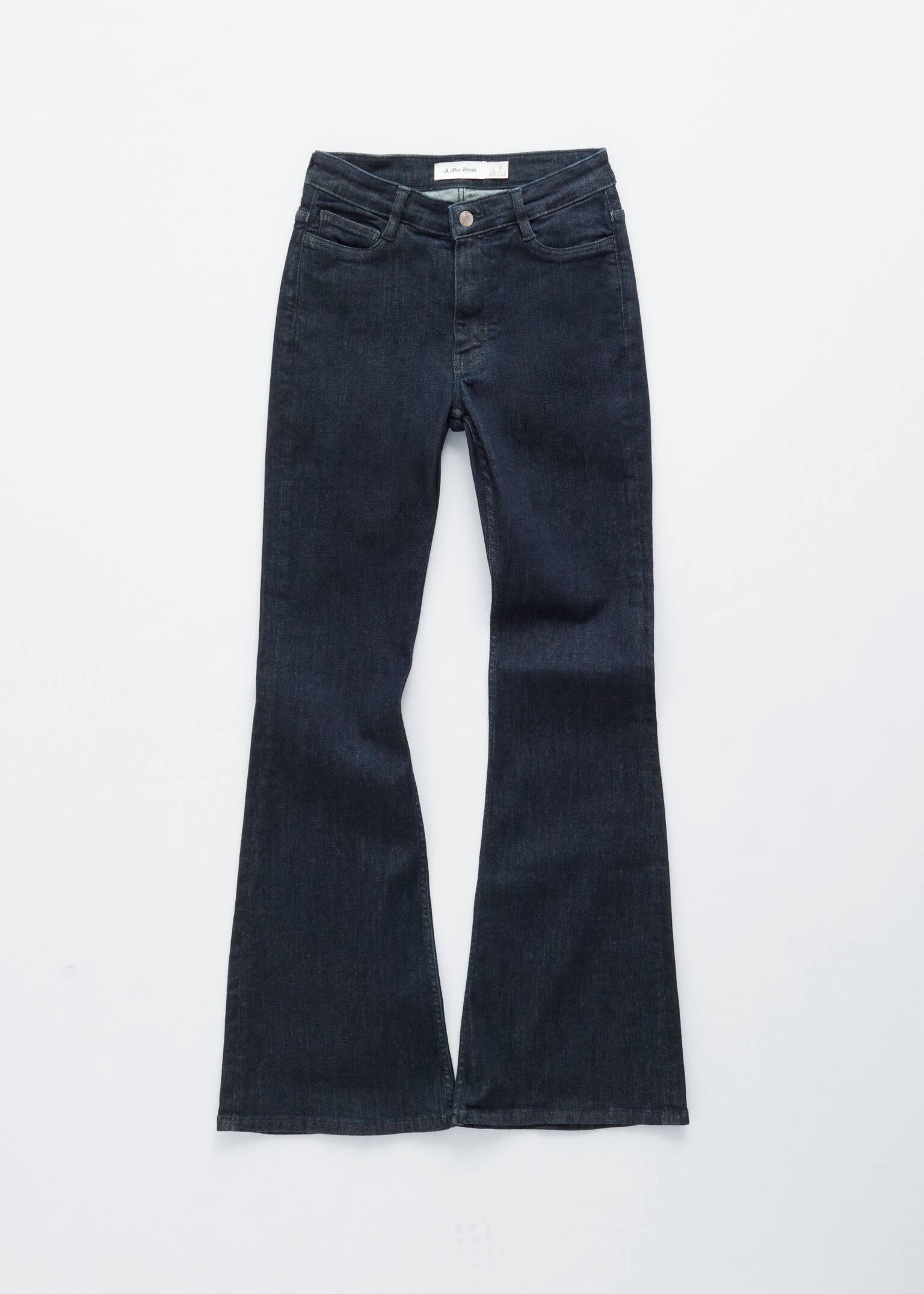 Jean bootcut slim taille basse - Bleu foncé/Bleu moyen - 2
