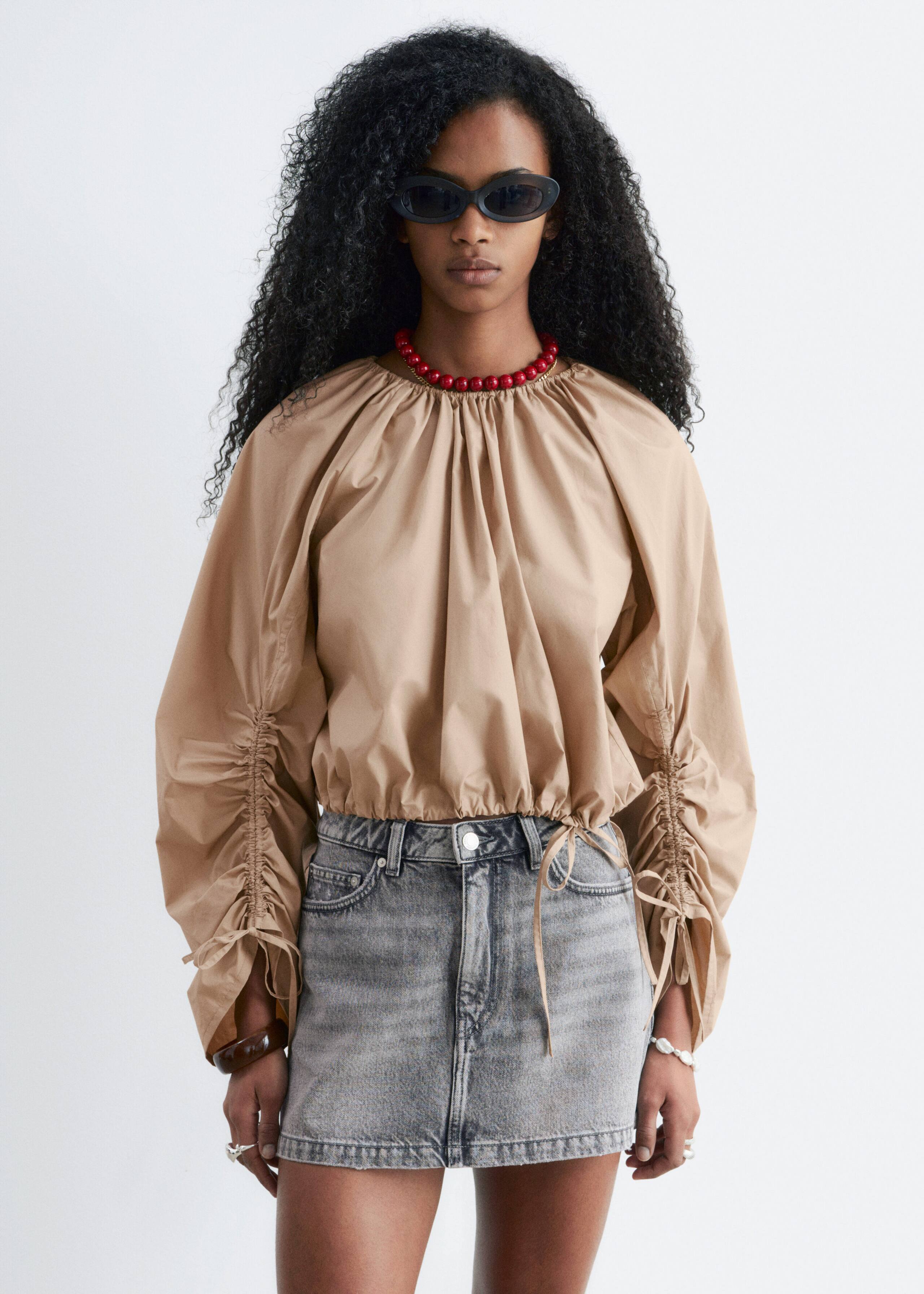 Image of Denim Mini Skirt