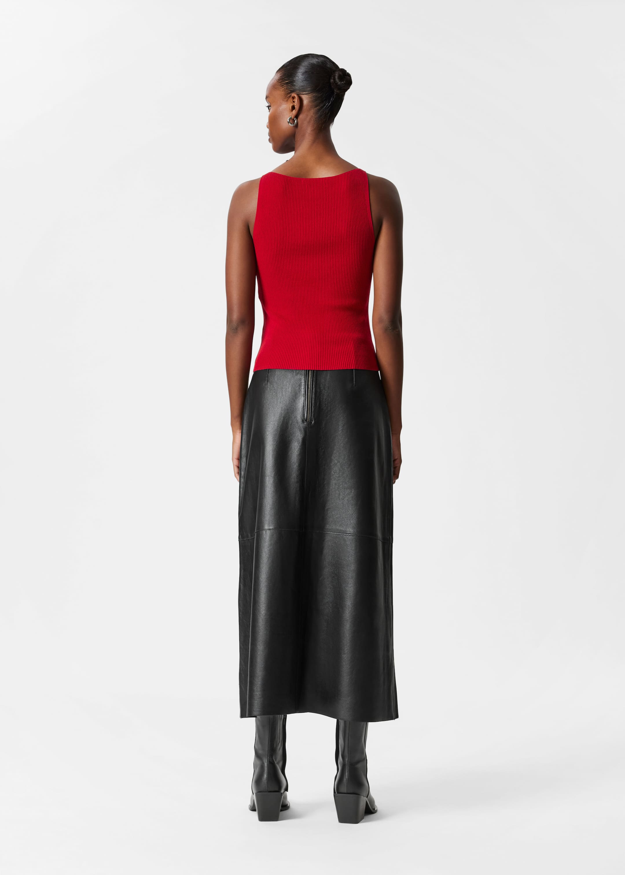 View larger image: Rib-Knit Tank Top - Red - Ladies | H&M GB 4
