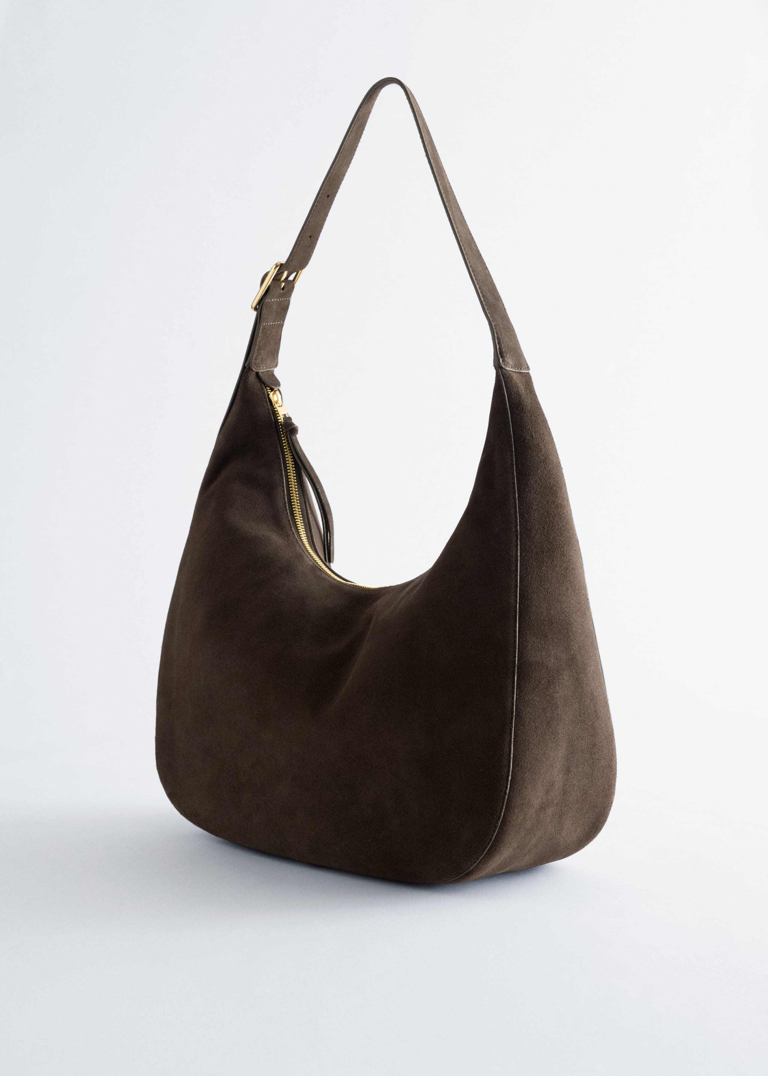 Image of Suede Shoulder Bag