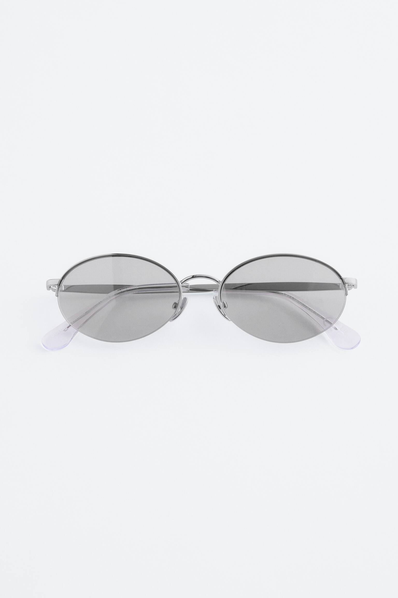 Kerek Fémkeretes Napszemüveg -Ezüst - 2