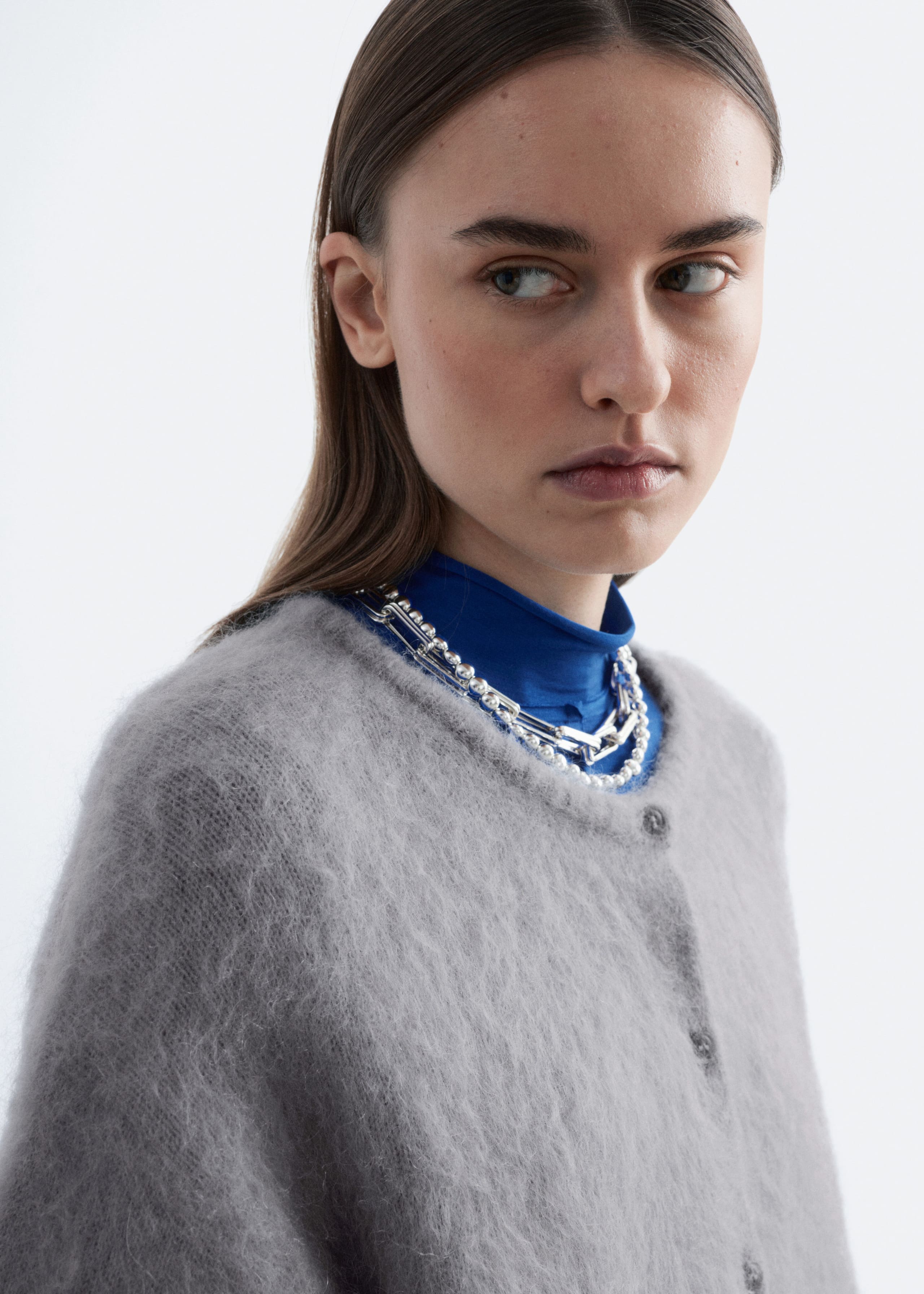 Image of Brushed Mohair-Blend Cardigan