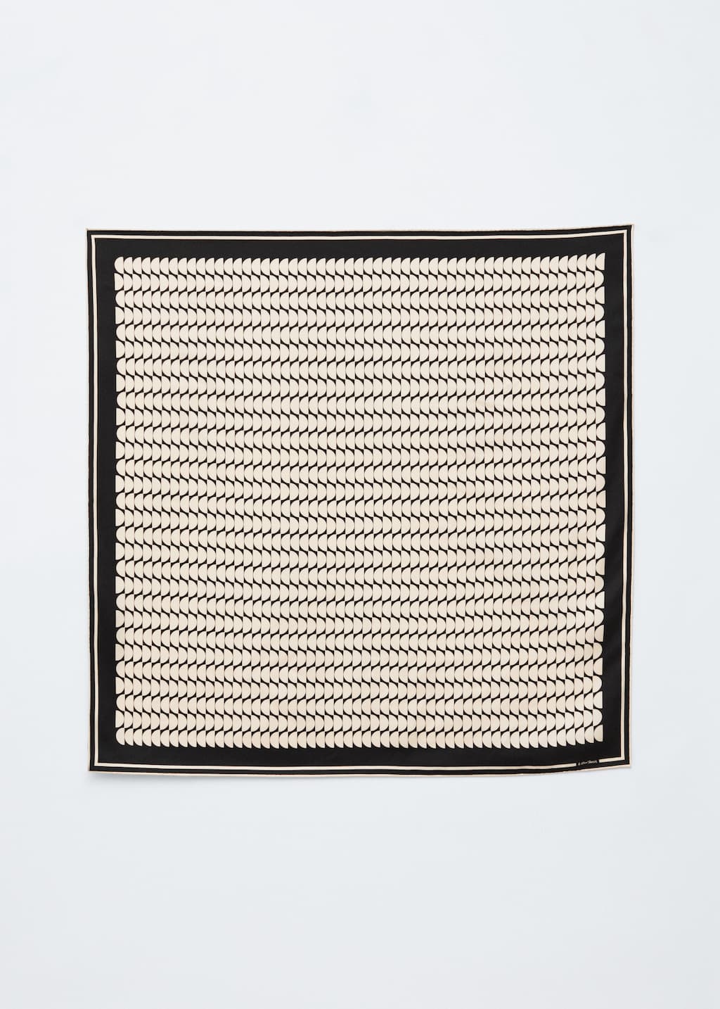 Image of Graphic-Print Square Silk Scarf