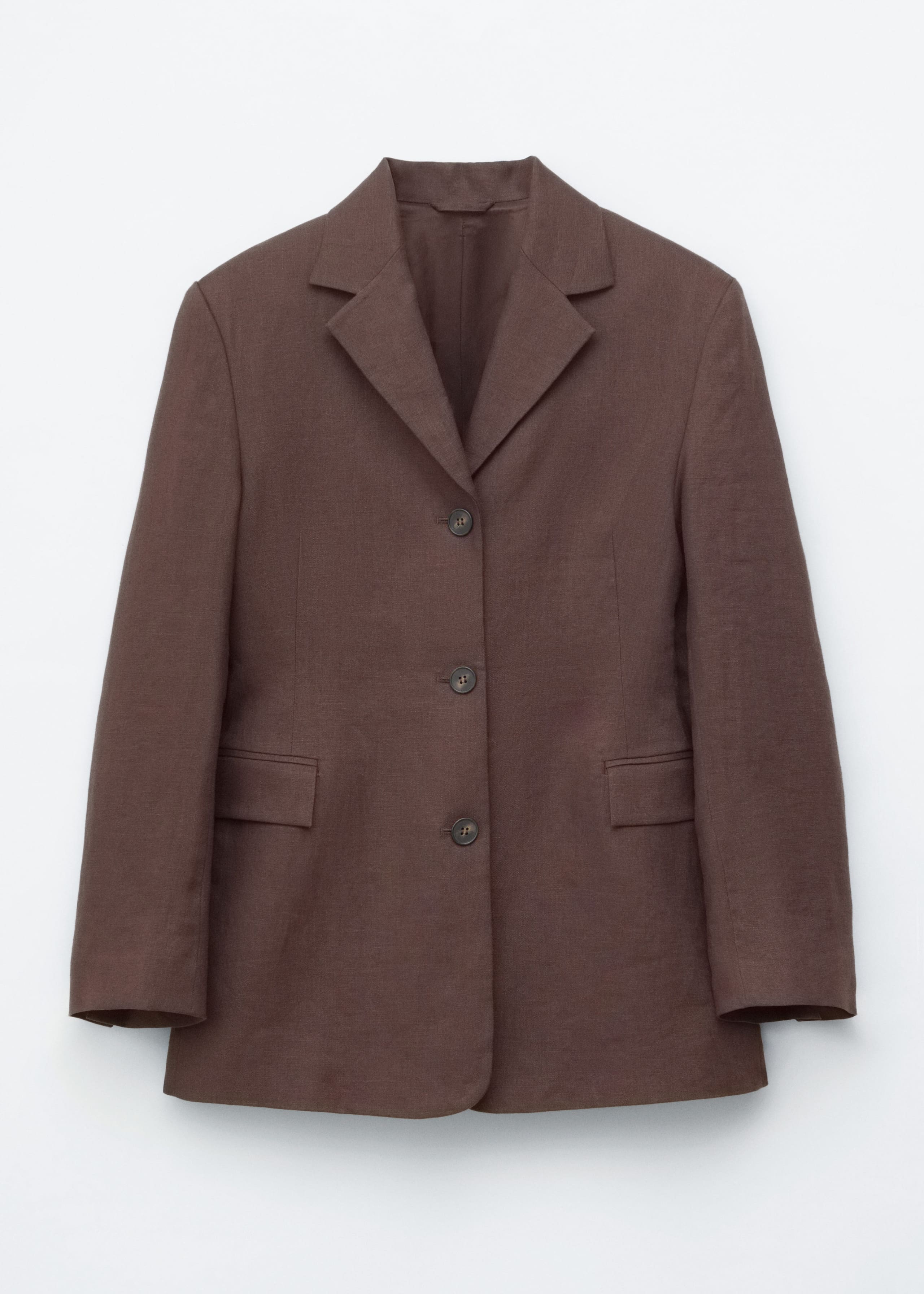Image of Tapered Linen Blazer