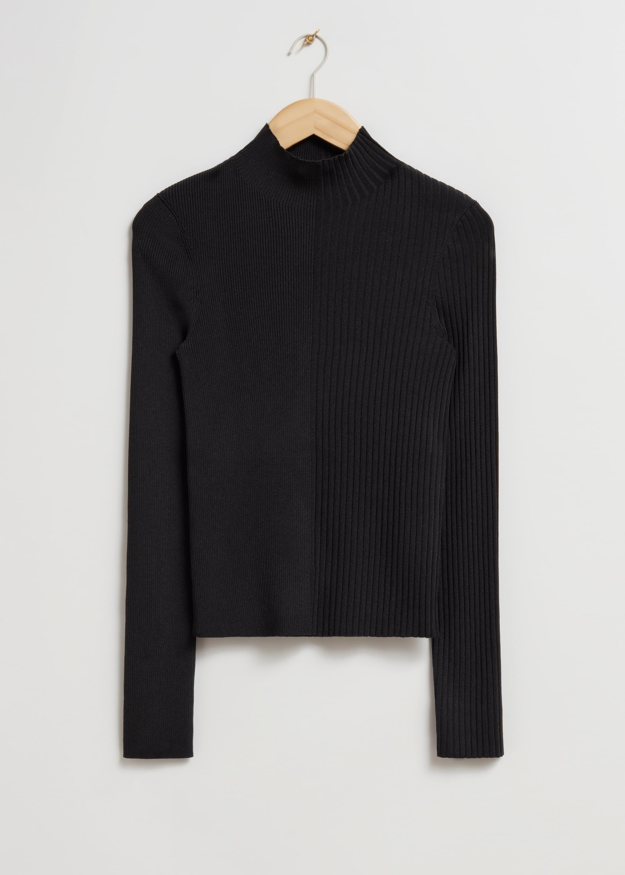 Ingrandisci l'immagine: Slim Mock-Neck Top - Black - DONNA | H&M CH 1