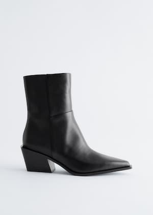 Cowboyboots i läder