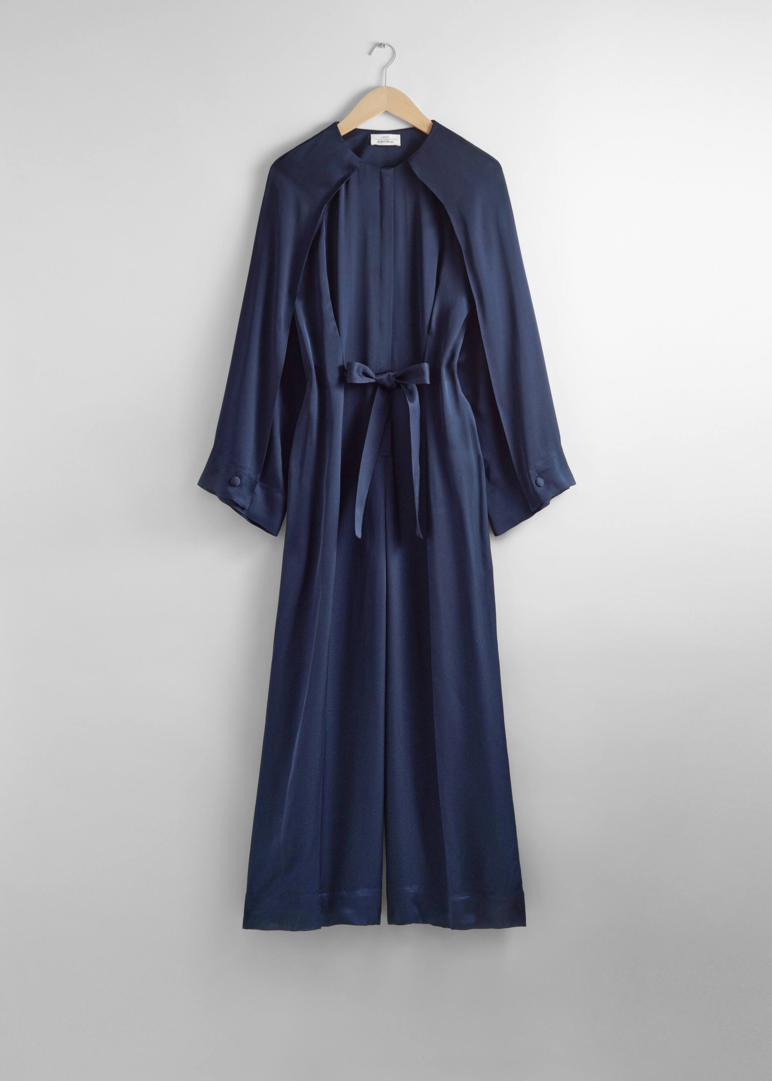 Belted Jumpsuit - Navy - Still Life