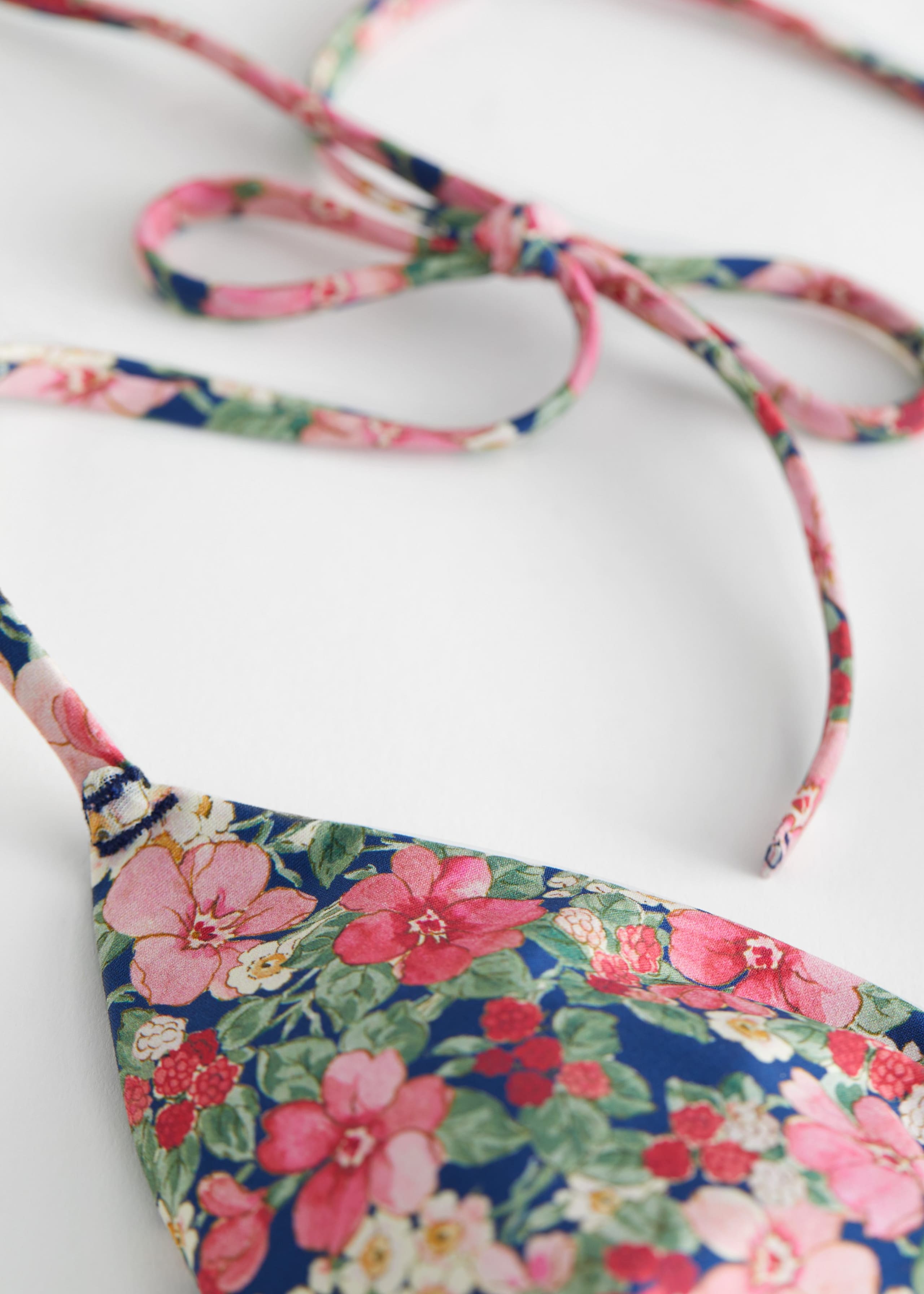 Triangle Bikini Tie Top - {{variantName}} - Descriptive Detail