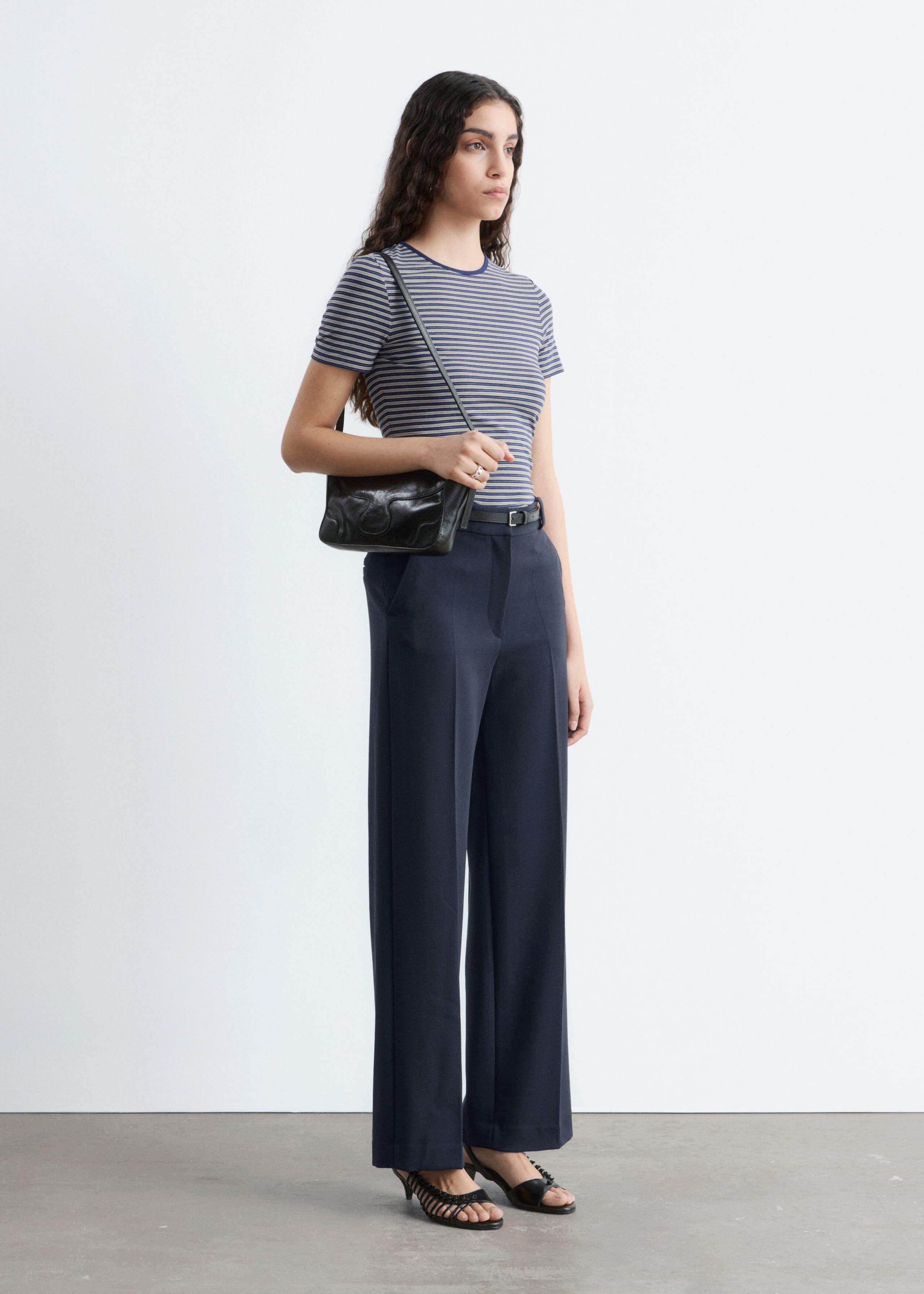 Image of Straight Press-Crease Trousers