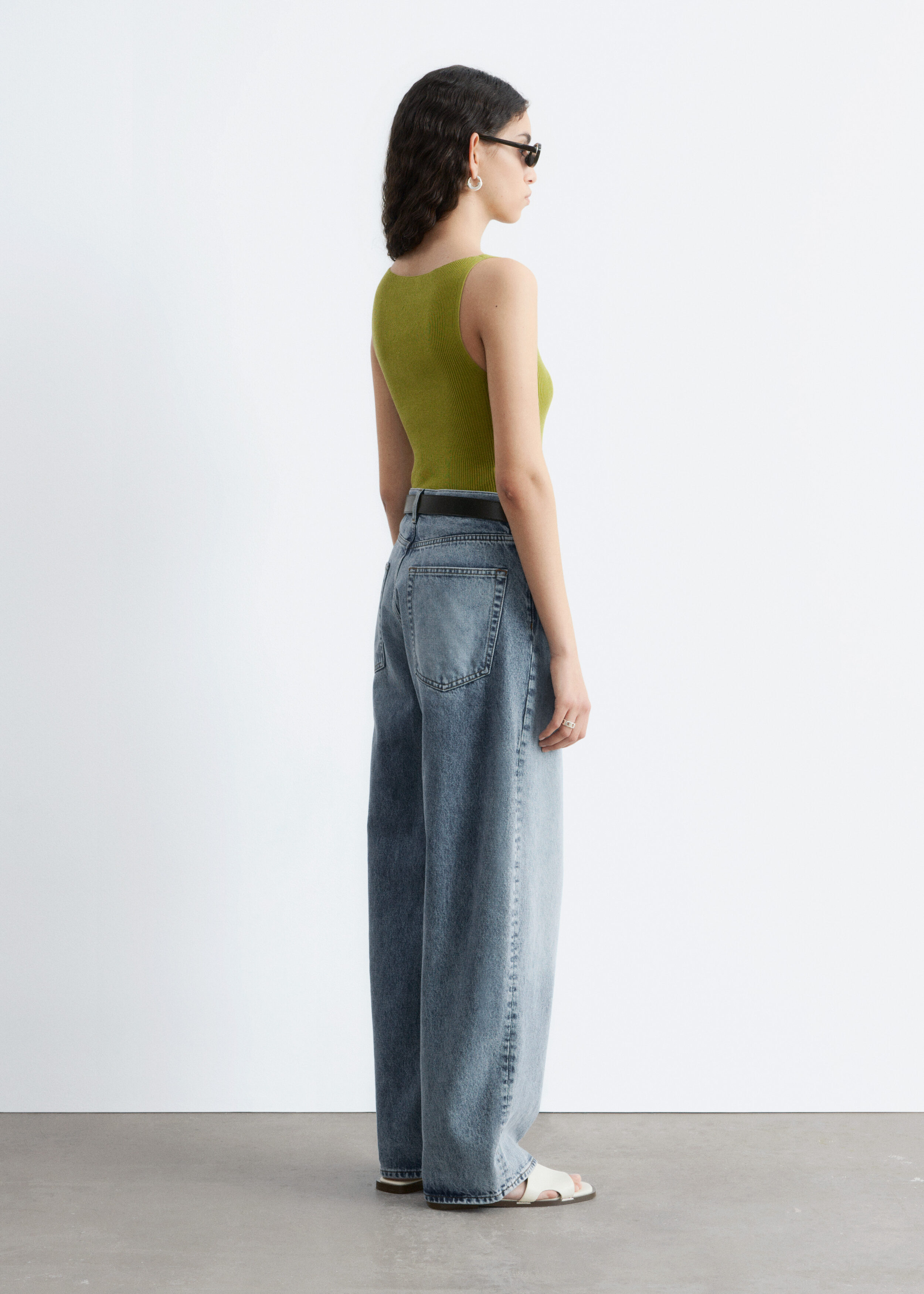 Rib-Knit Tank Top - Chartreuse - Tops - & Other Stories US
