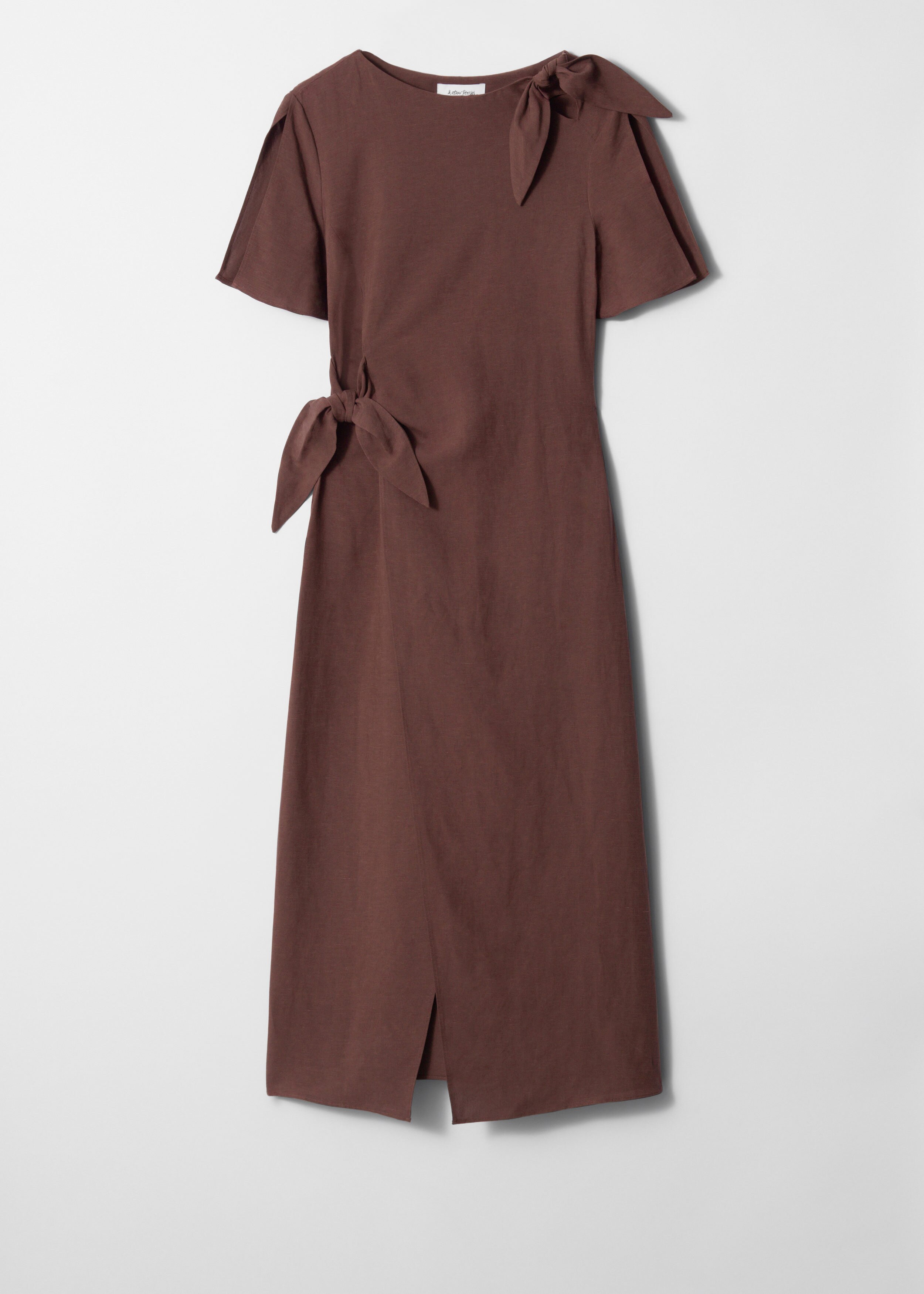 Knot-Detail Midi Dress