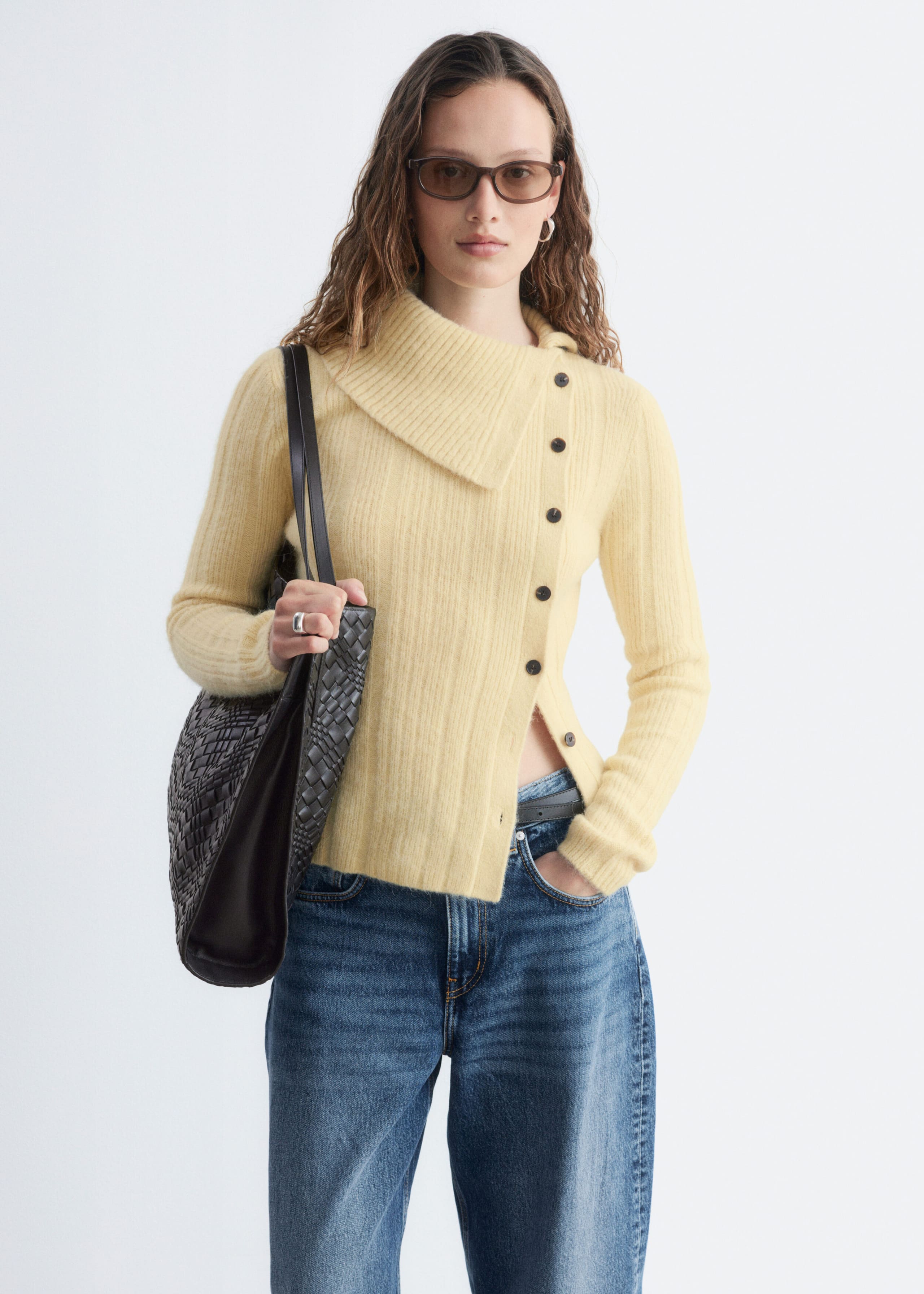 Alpaca-Blend Cardigan - Cream - Lookbook