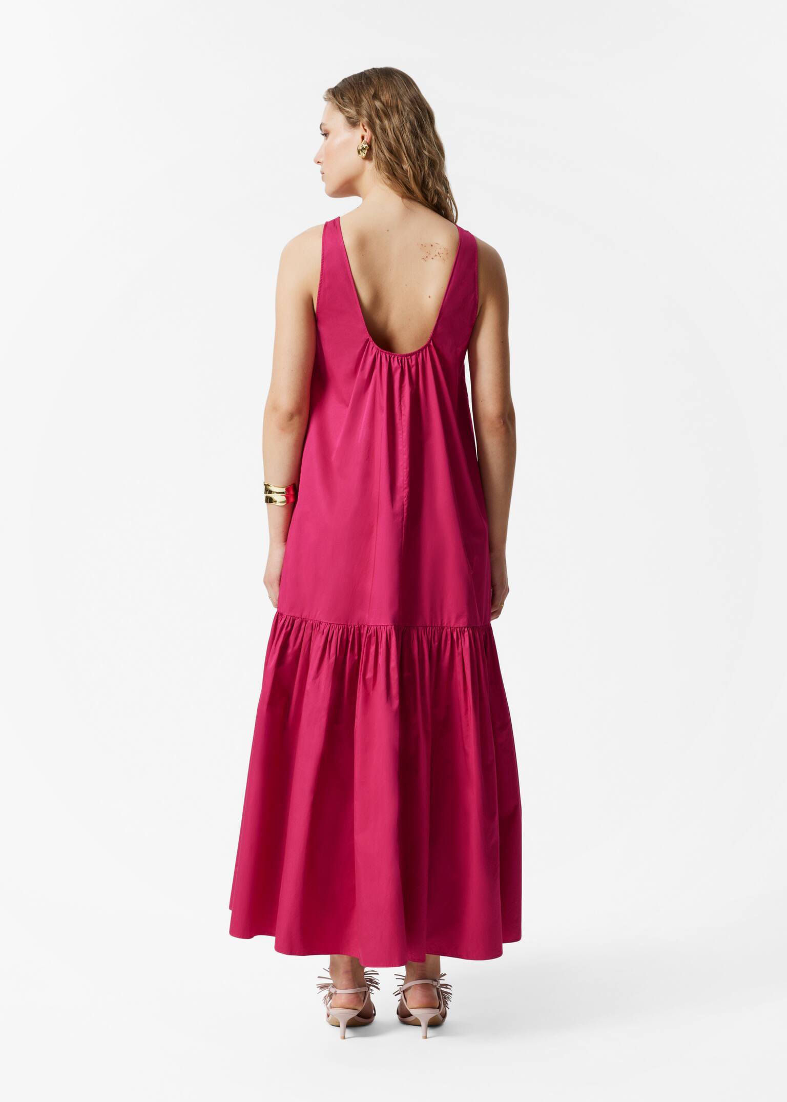 Maxi abito a strati - Rosa scuro - 6