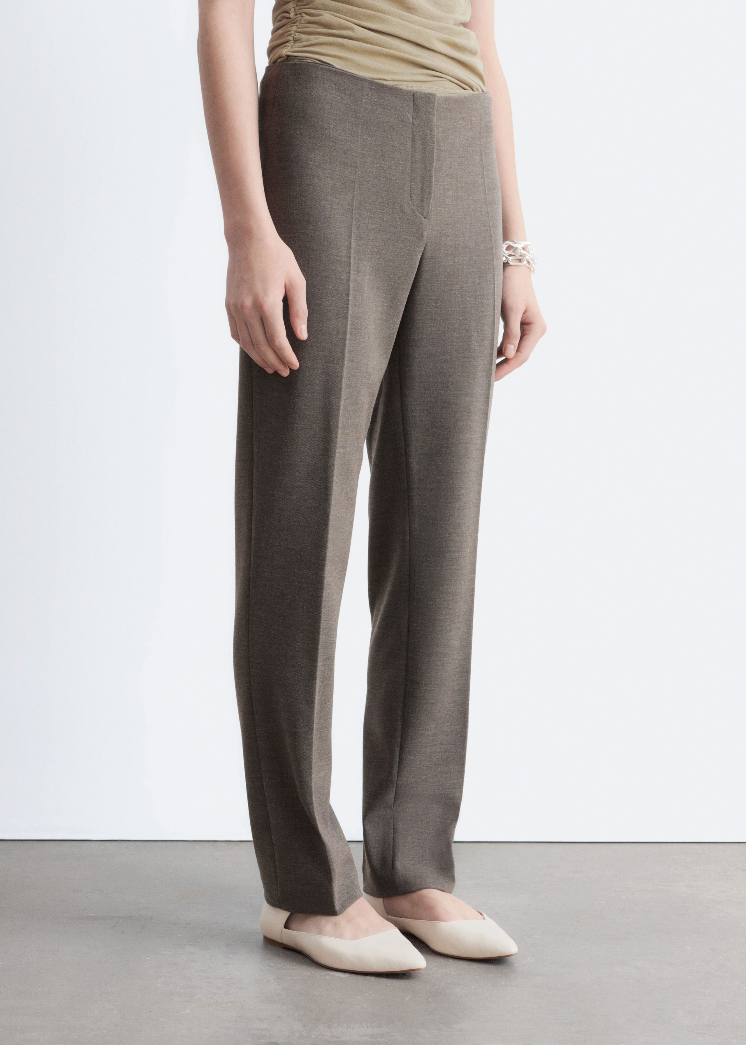 Image of Tailored Press-Crease Trousers