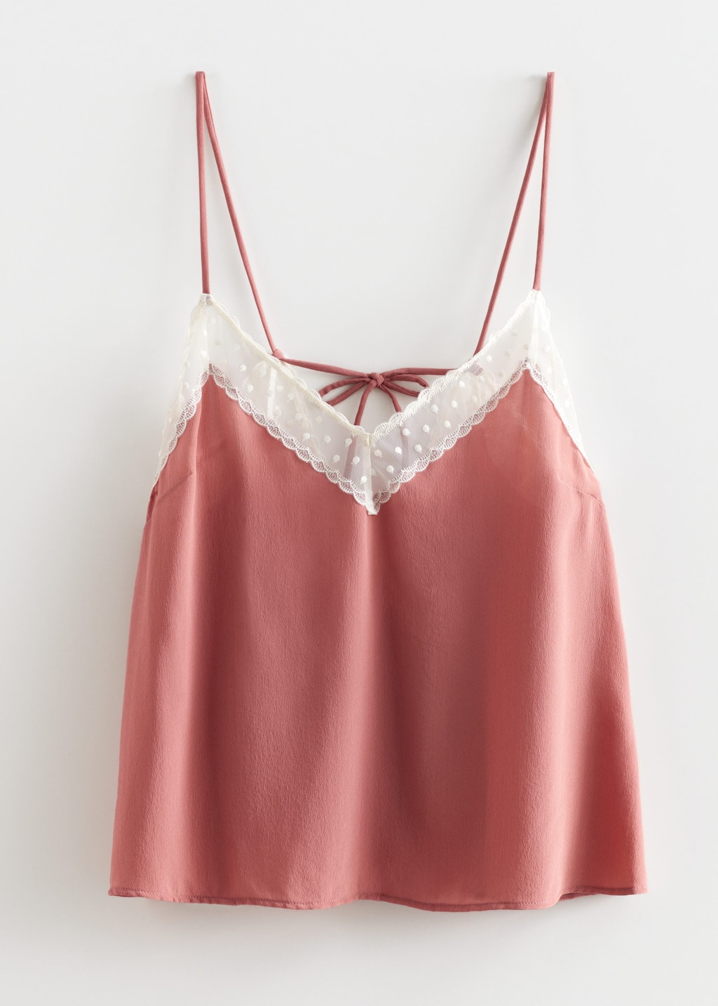 StrappySilkLaceTop - Rust - Natura morta