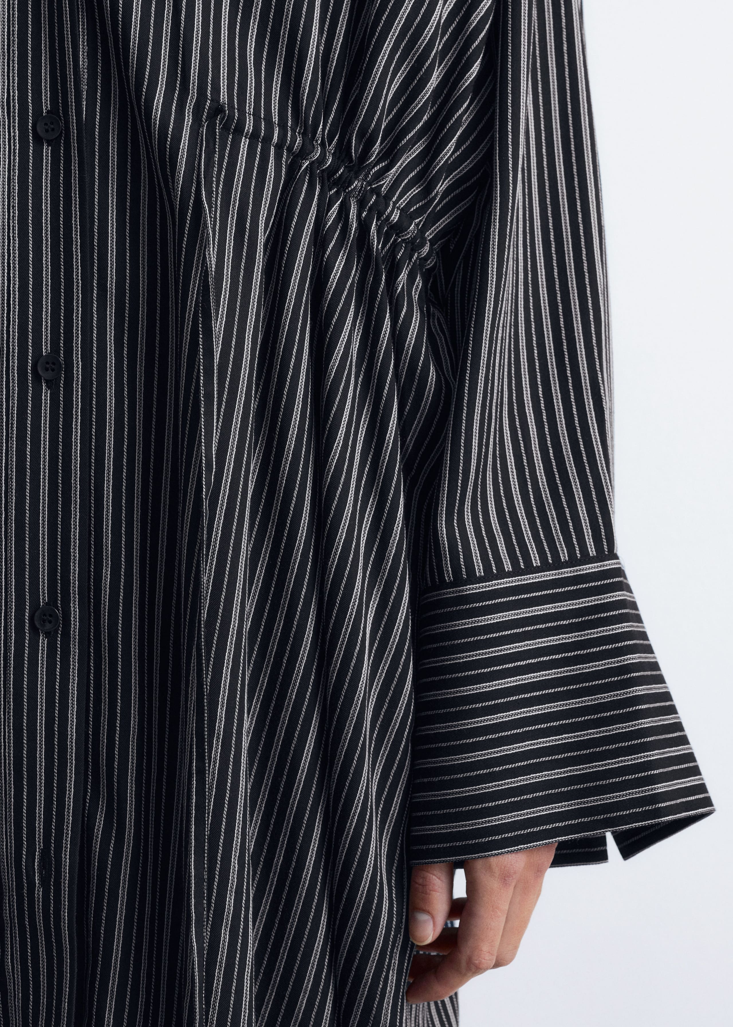 Image of Vestido camisero mini de corte holgado