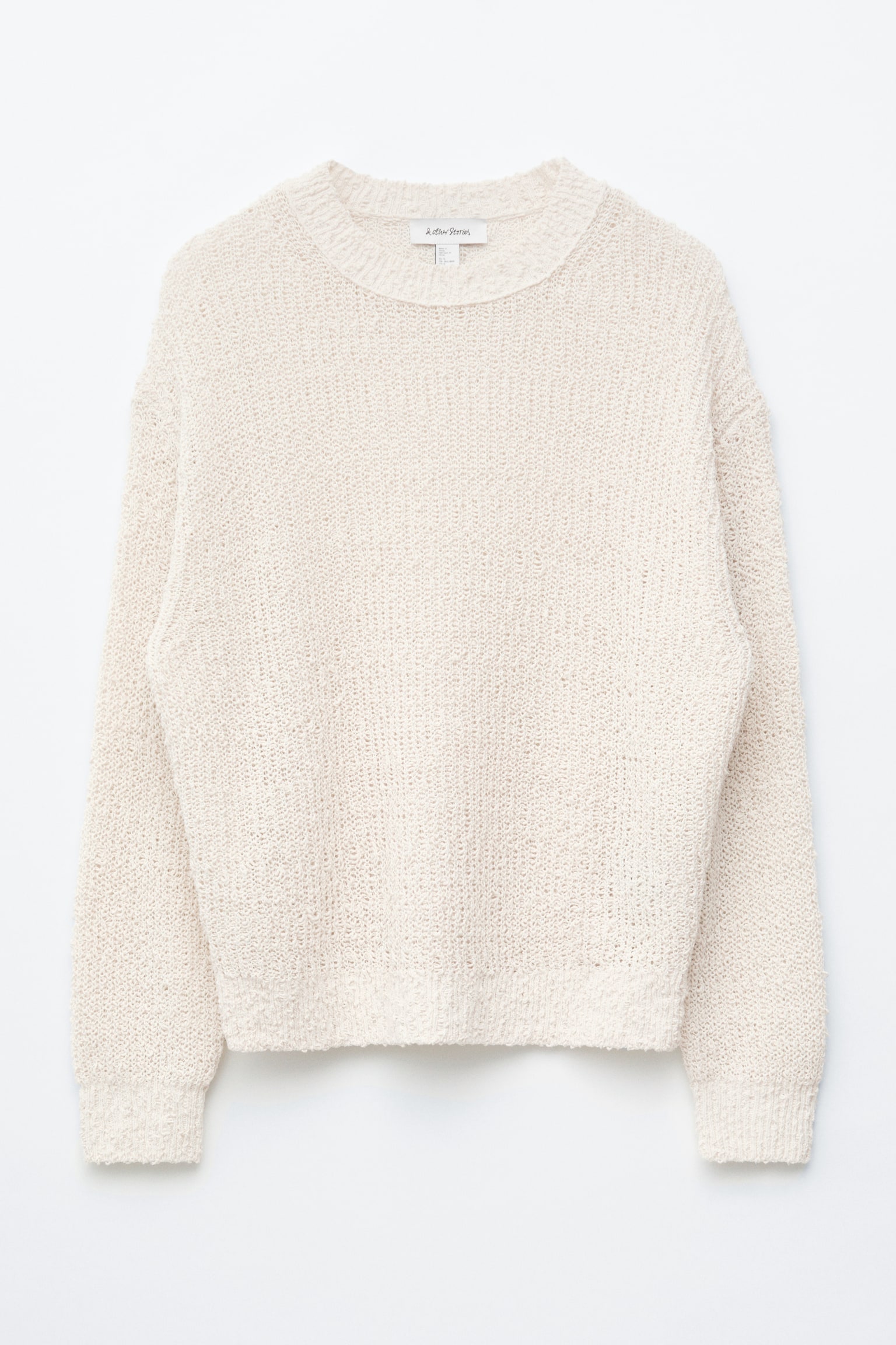 Maglione in misto seta - Bianco sporco