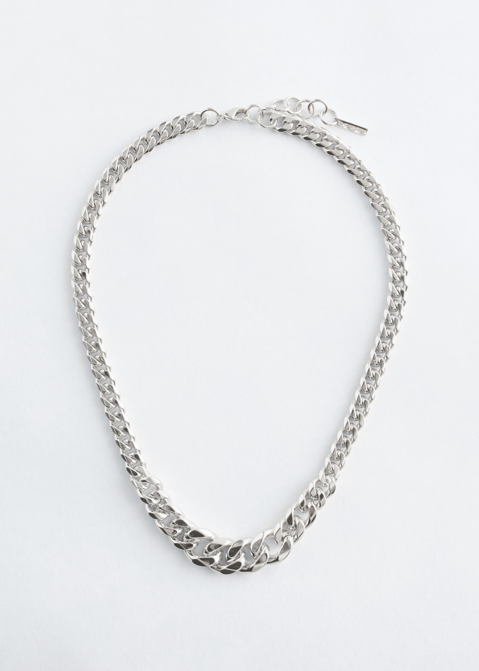 Collier chaîne à gros maillons - Argenté/Doré