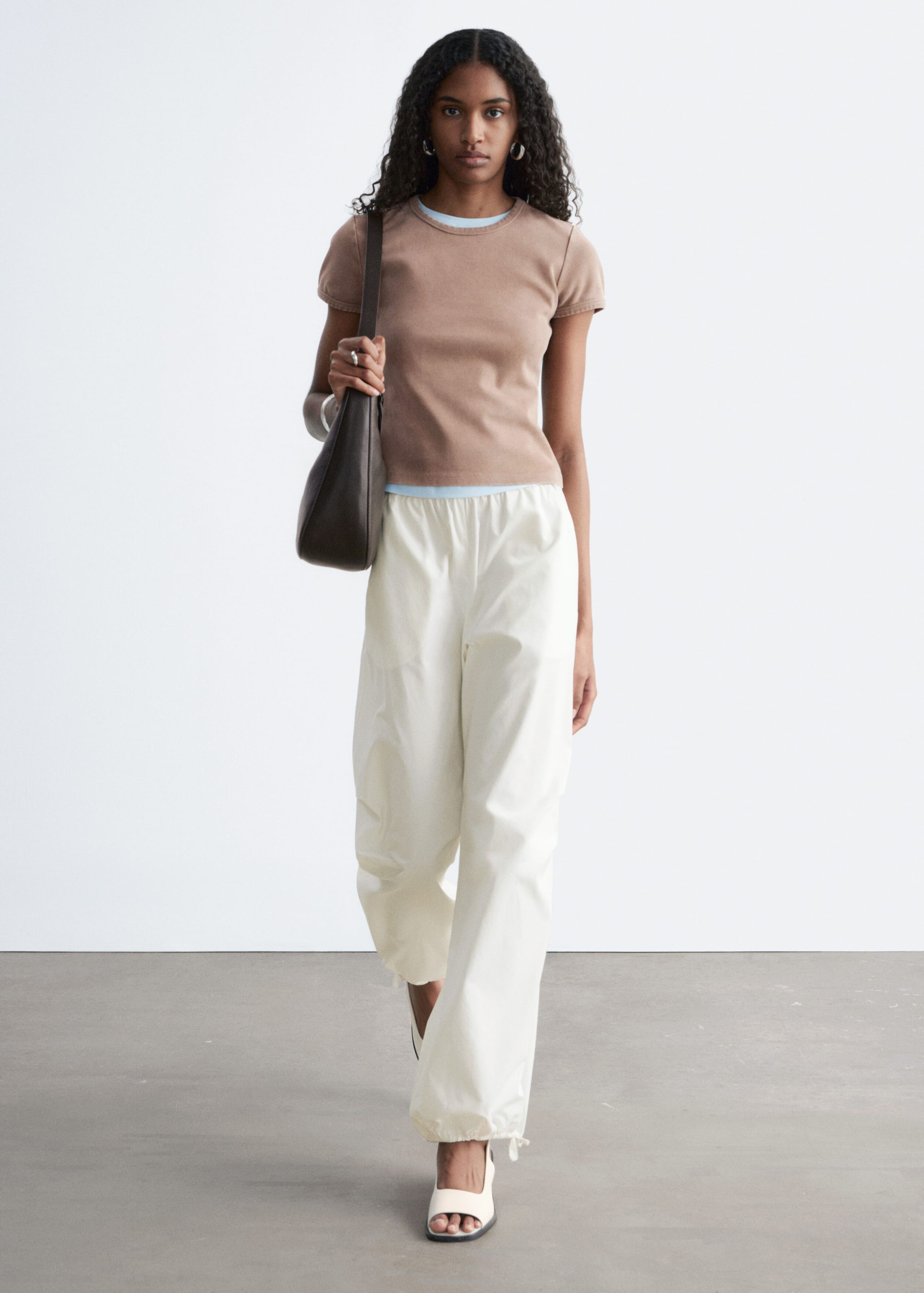 Image of T-shirt ajusté en jersey