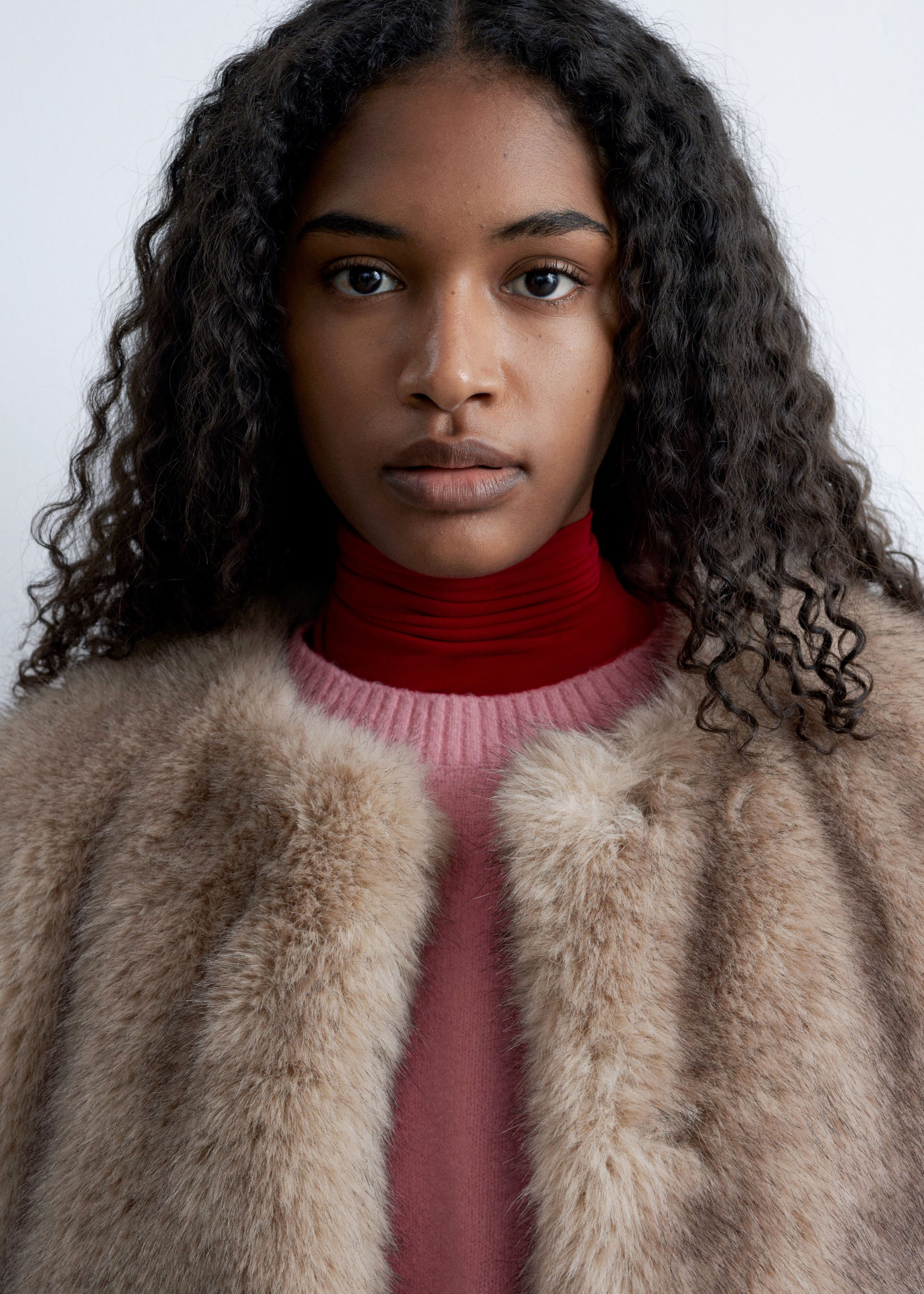 Image of Short Faux Fur Jacket
