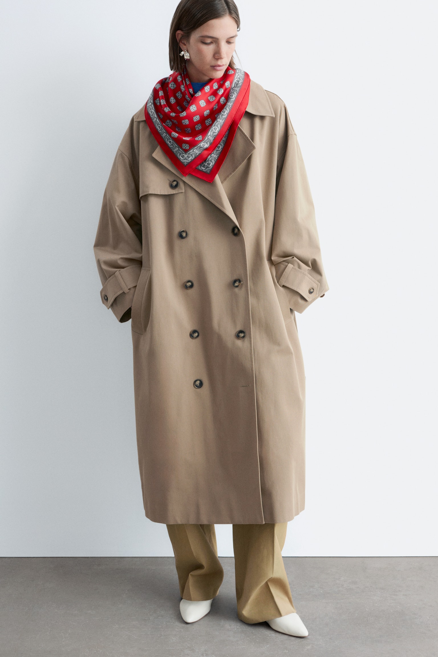 Trench doppiopetto - Beige/Beige - 1