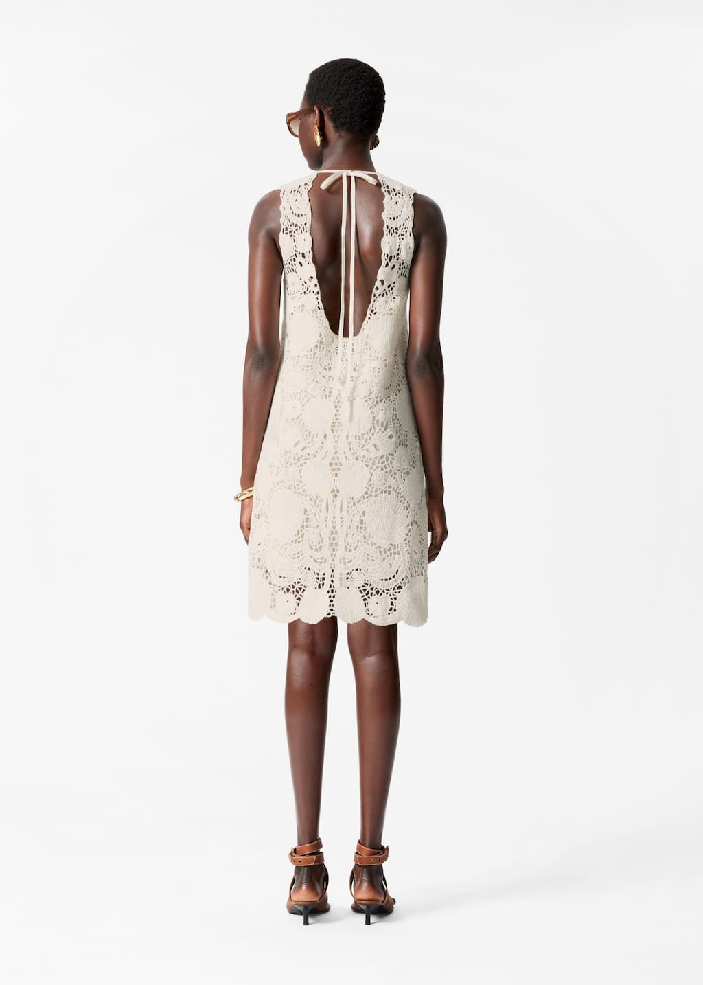 Image of Robe courte crochetée