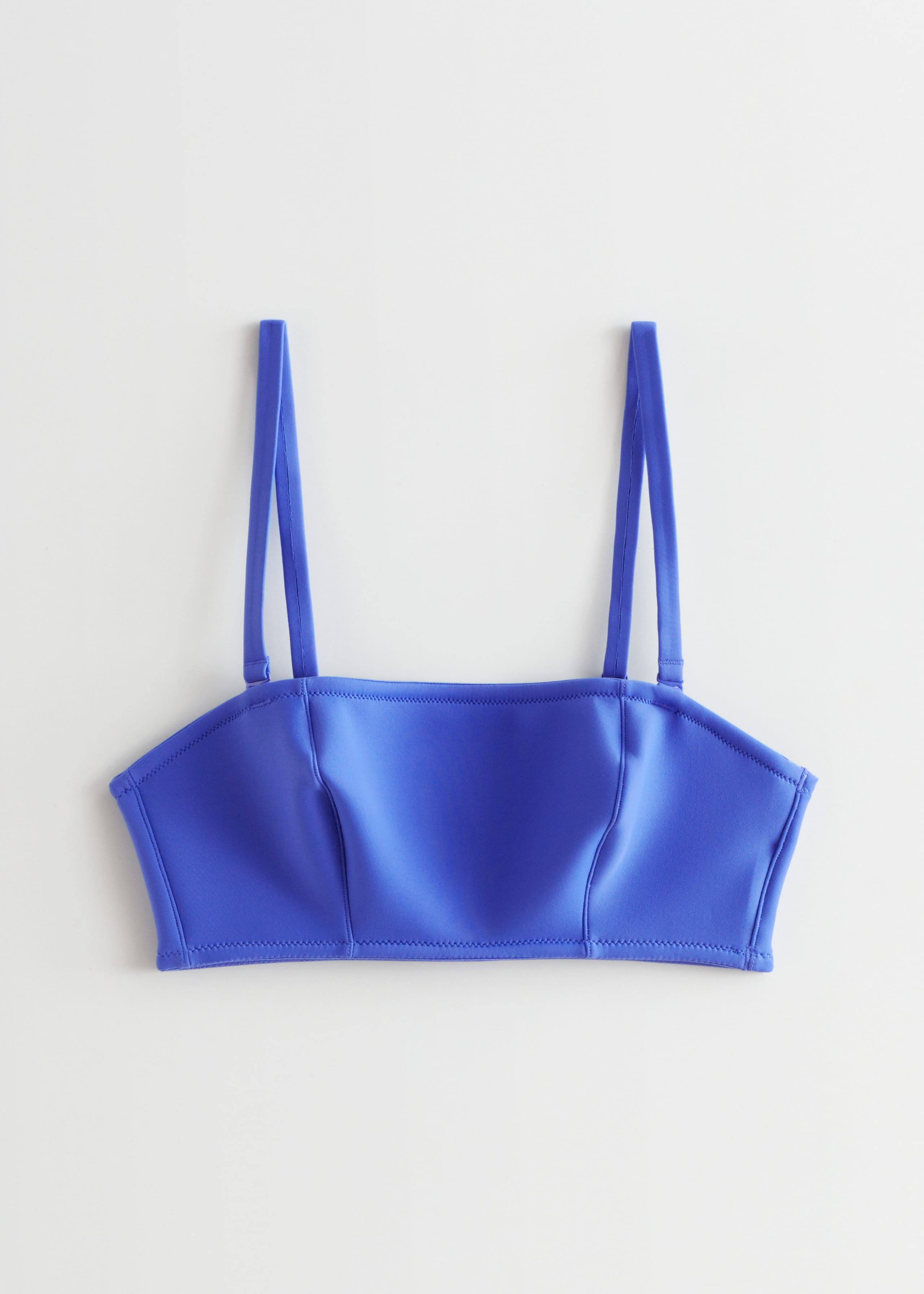 Technical Finish Bandeau Bikini Top - Blue - Still Life