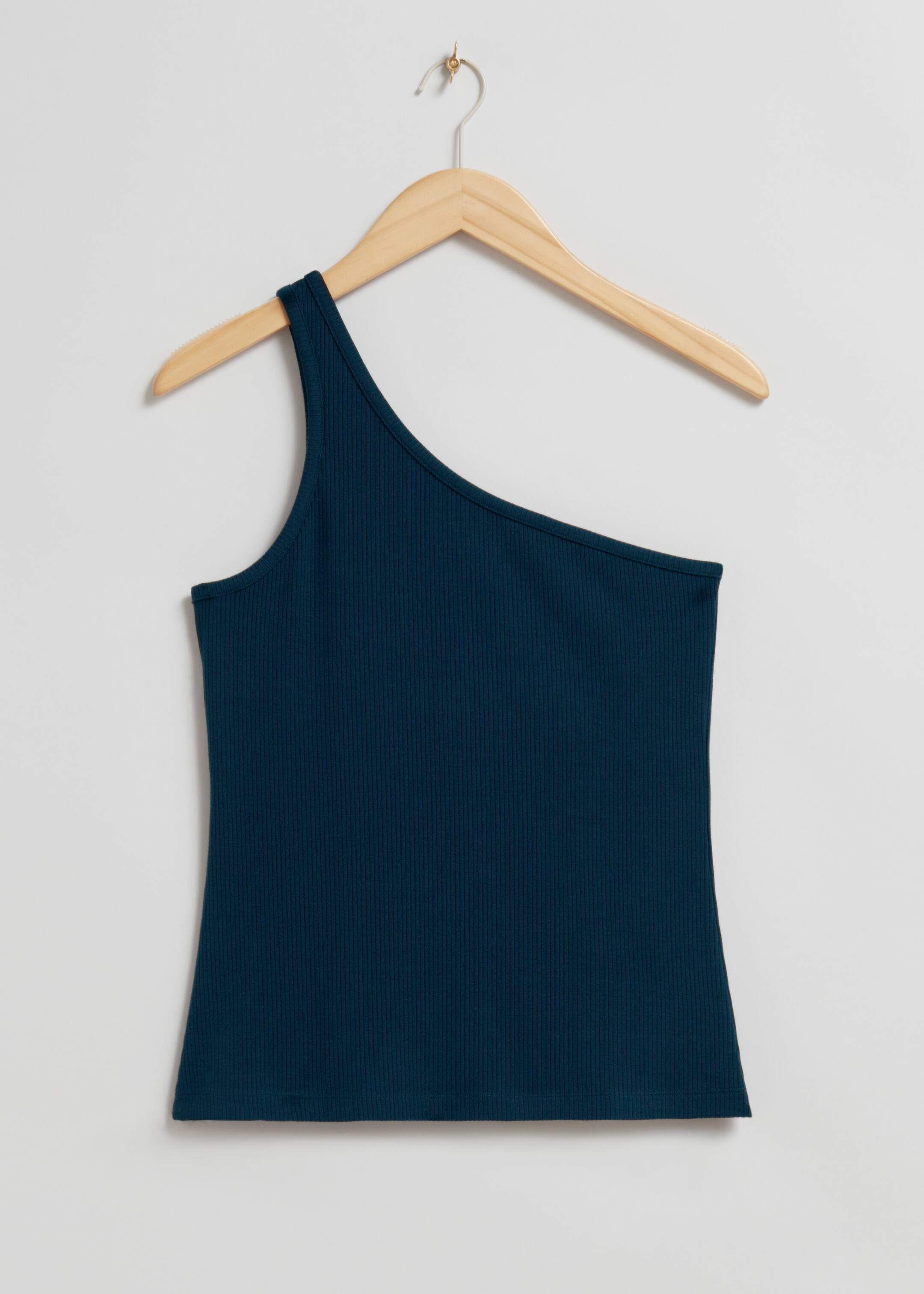 Grösseres Bild ansehen: One-Shoulder-Top - Dunkelblau - DAMEN | H&M CH 1