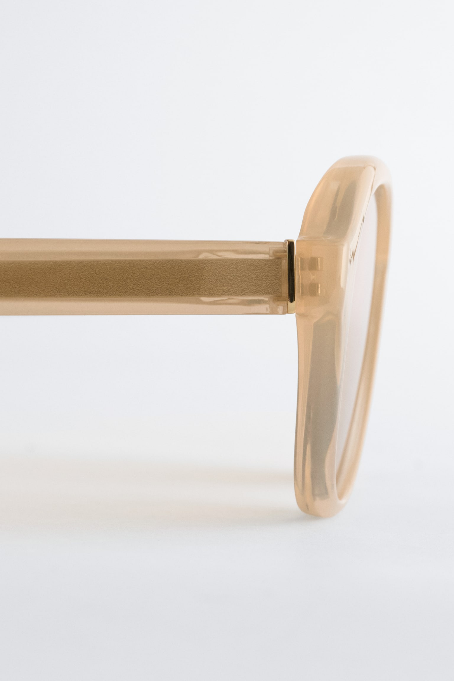 Occhiali da sole squadrati con bordi arrotondati-Giallo - 3