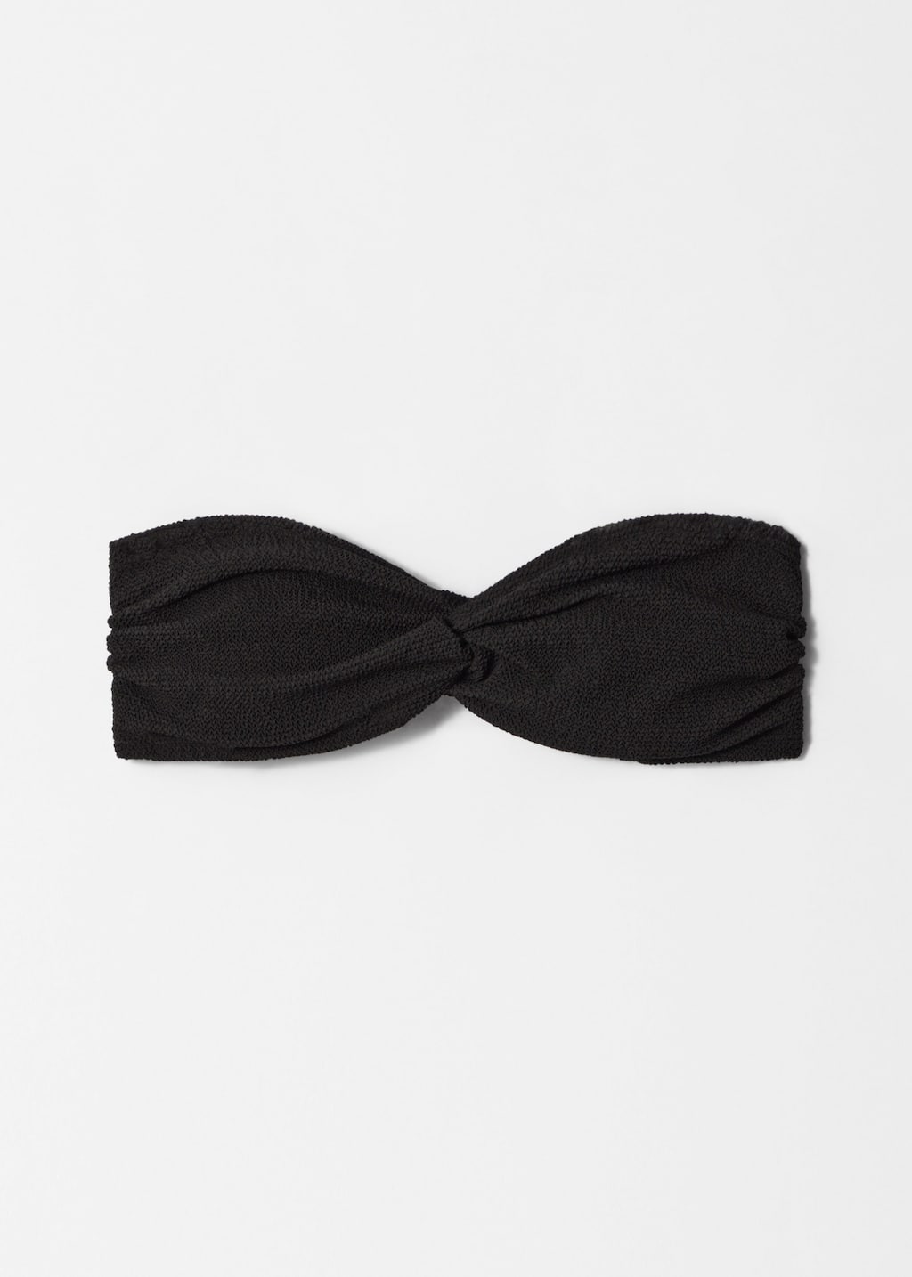 Image of Strukturiertes Bandeau-Bikinioberteil