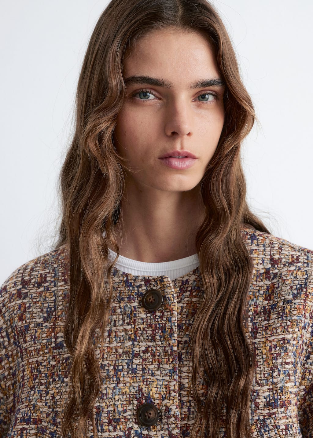 Image of Cropped Bouclé Jacket