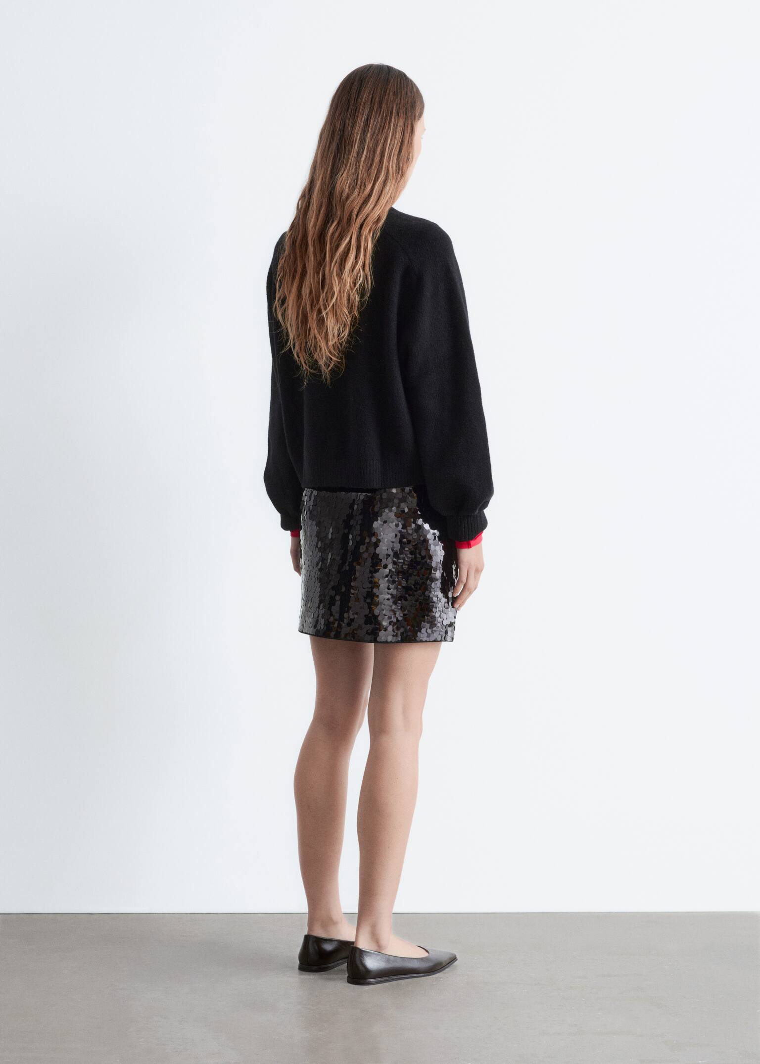 Knitted Sweater - Black/Dark Red/Light Grey/Dark Brown/Light Pink/Dark Blue/Light Green/Beige/Dark Turquoise - 5