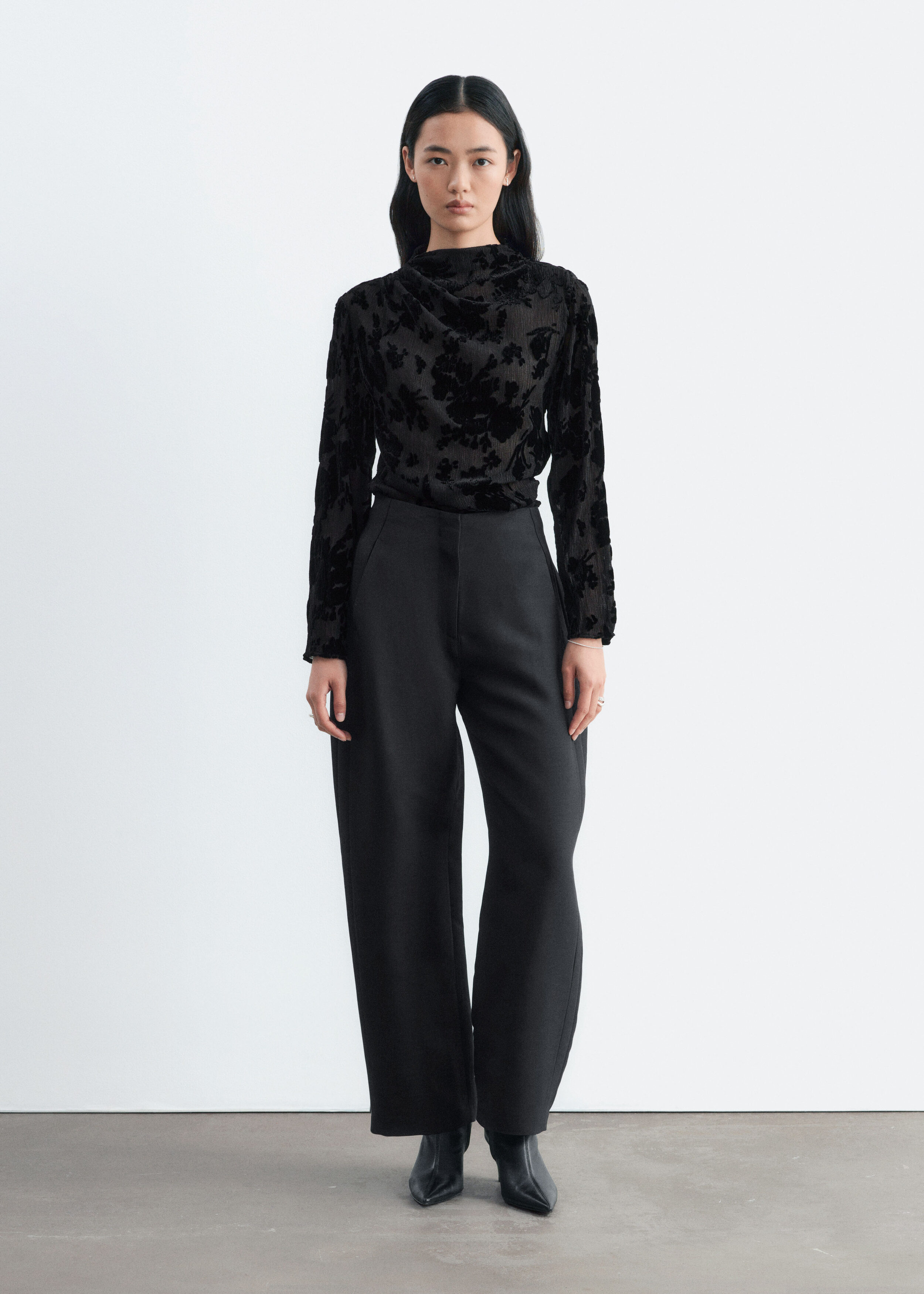 Velvet Floral Blouse by & Other Stories