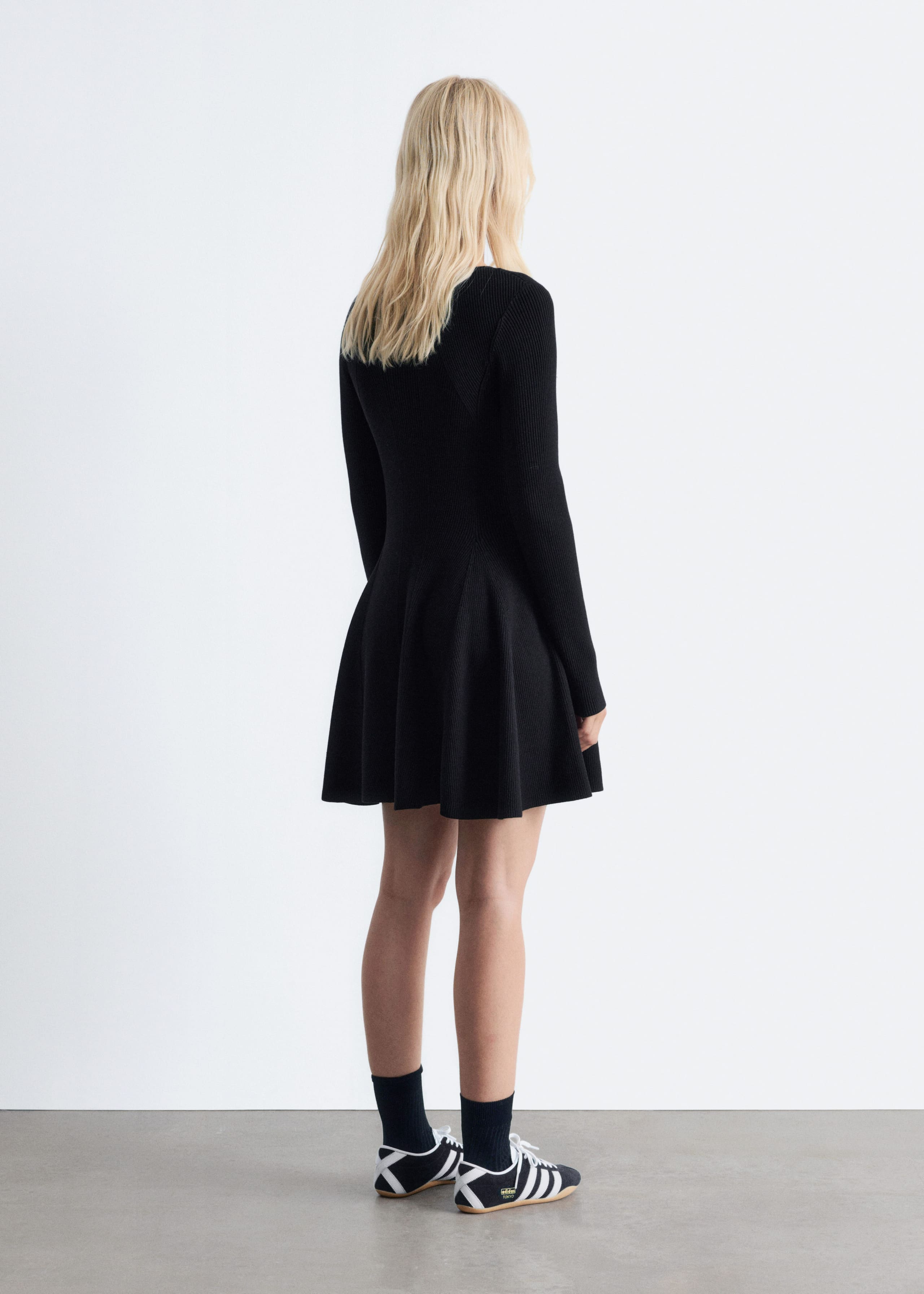 Image of Rib Knit Mini Dress