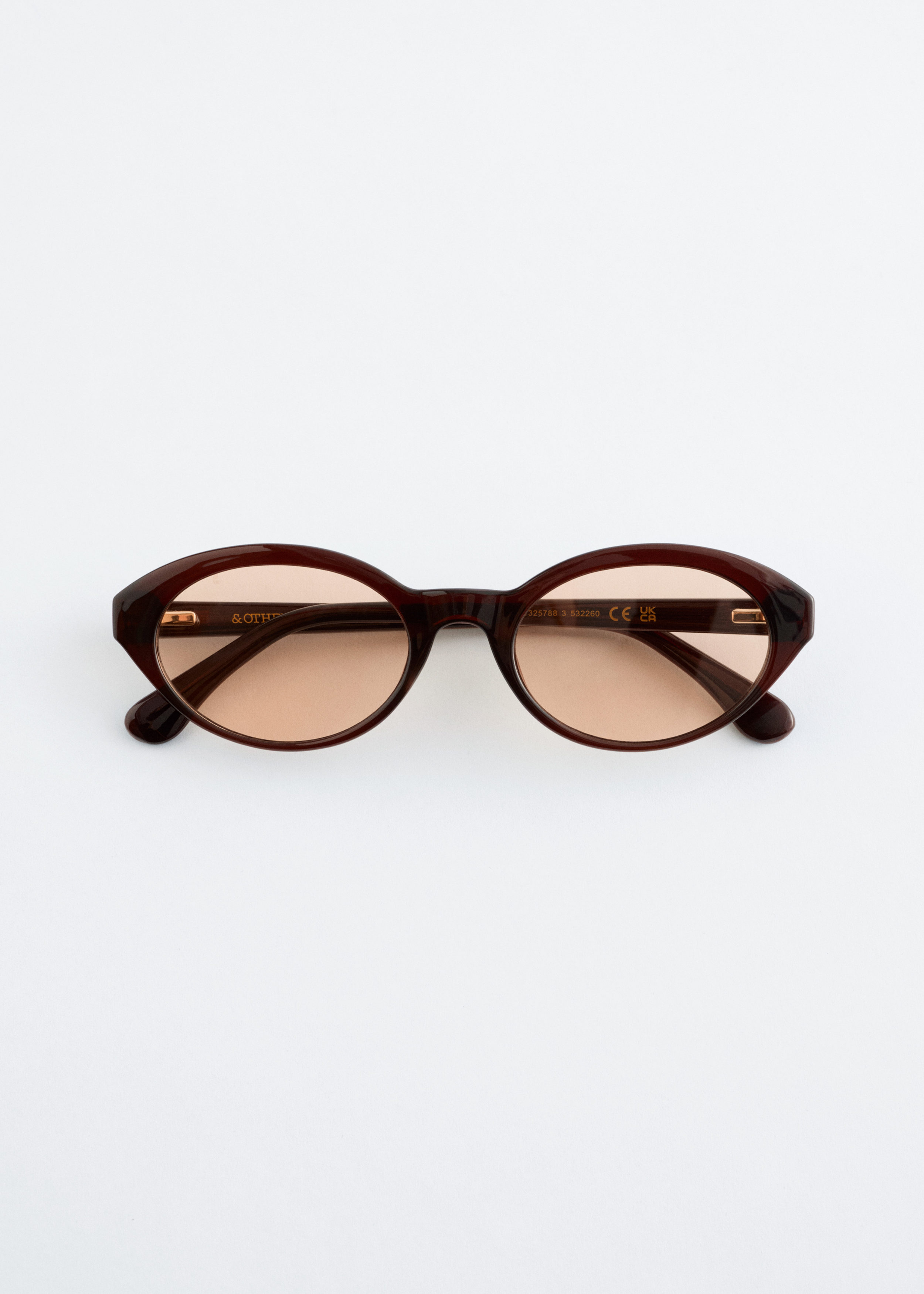Oval-Frame Sunglasses
