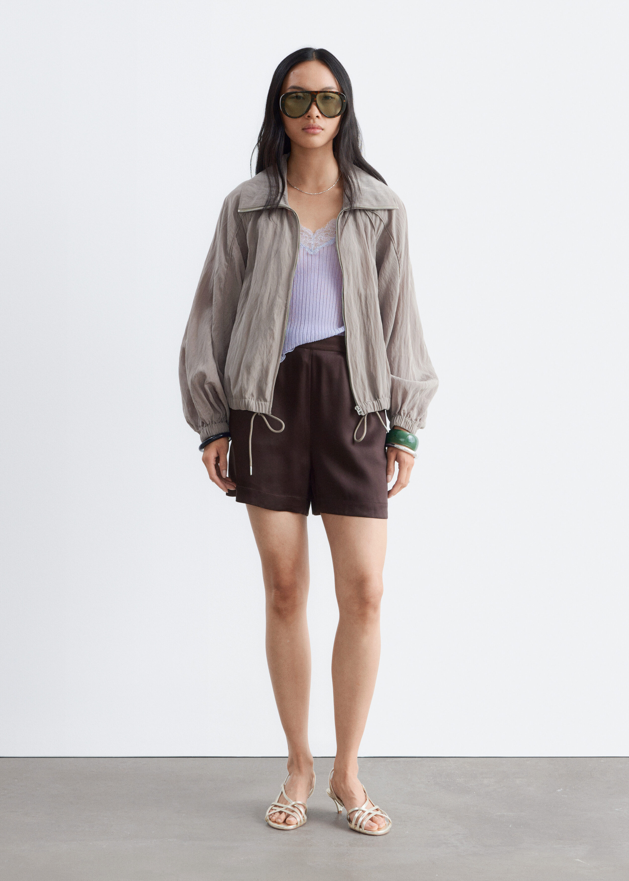 Satin Pull-On Shorts