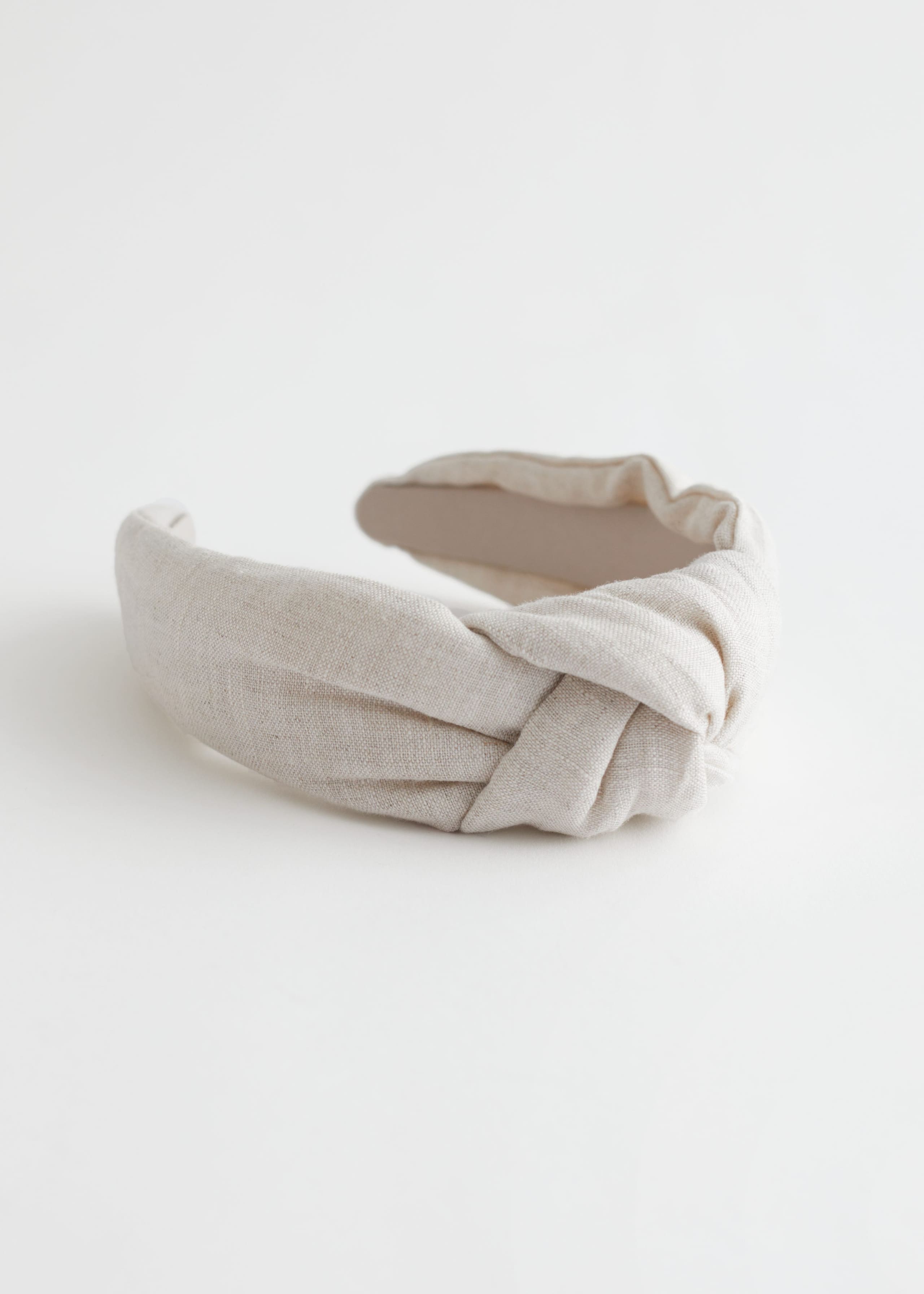 Linen Alice Headband - Off White - Bodegón