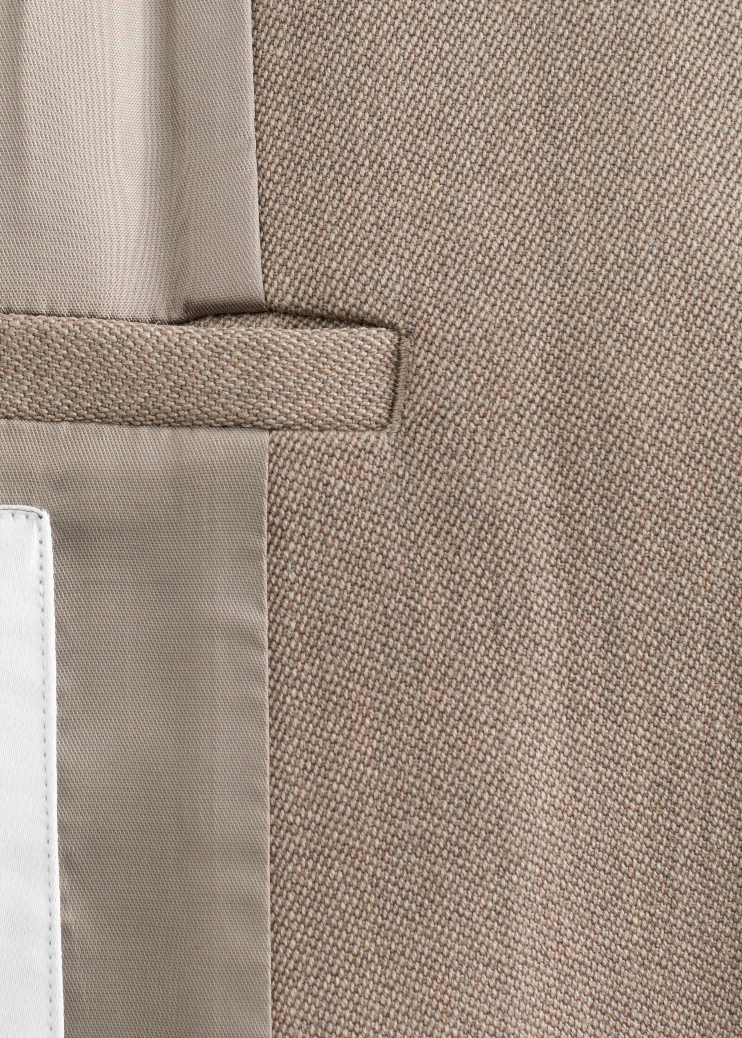 Tie-Belt Wool Trench Coat - {{variantName}} - Descriptive Detail