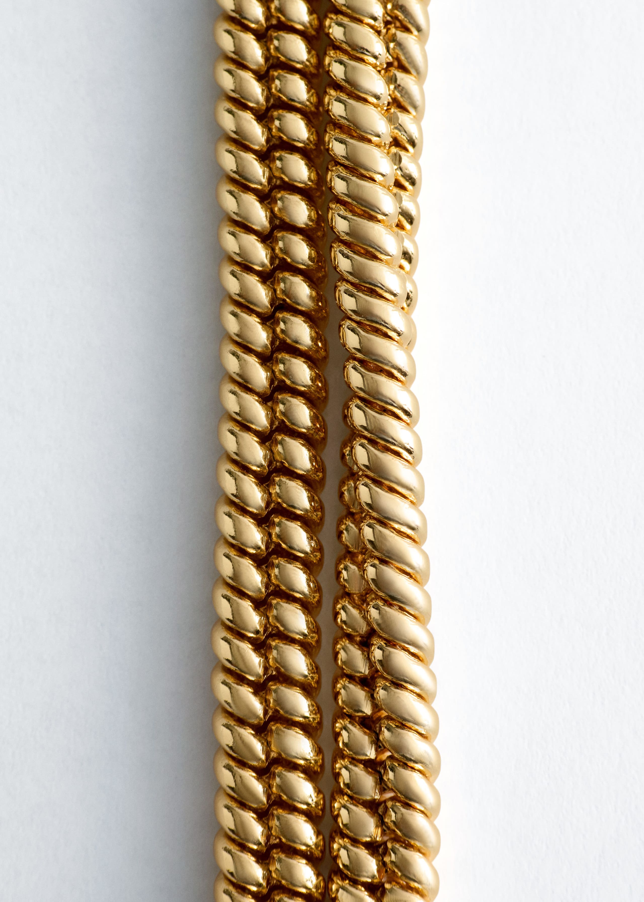 Collana a catena snake chunky - Oro - Natura morta