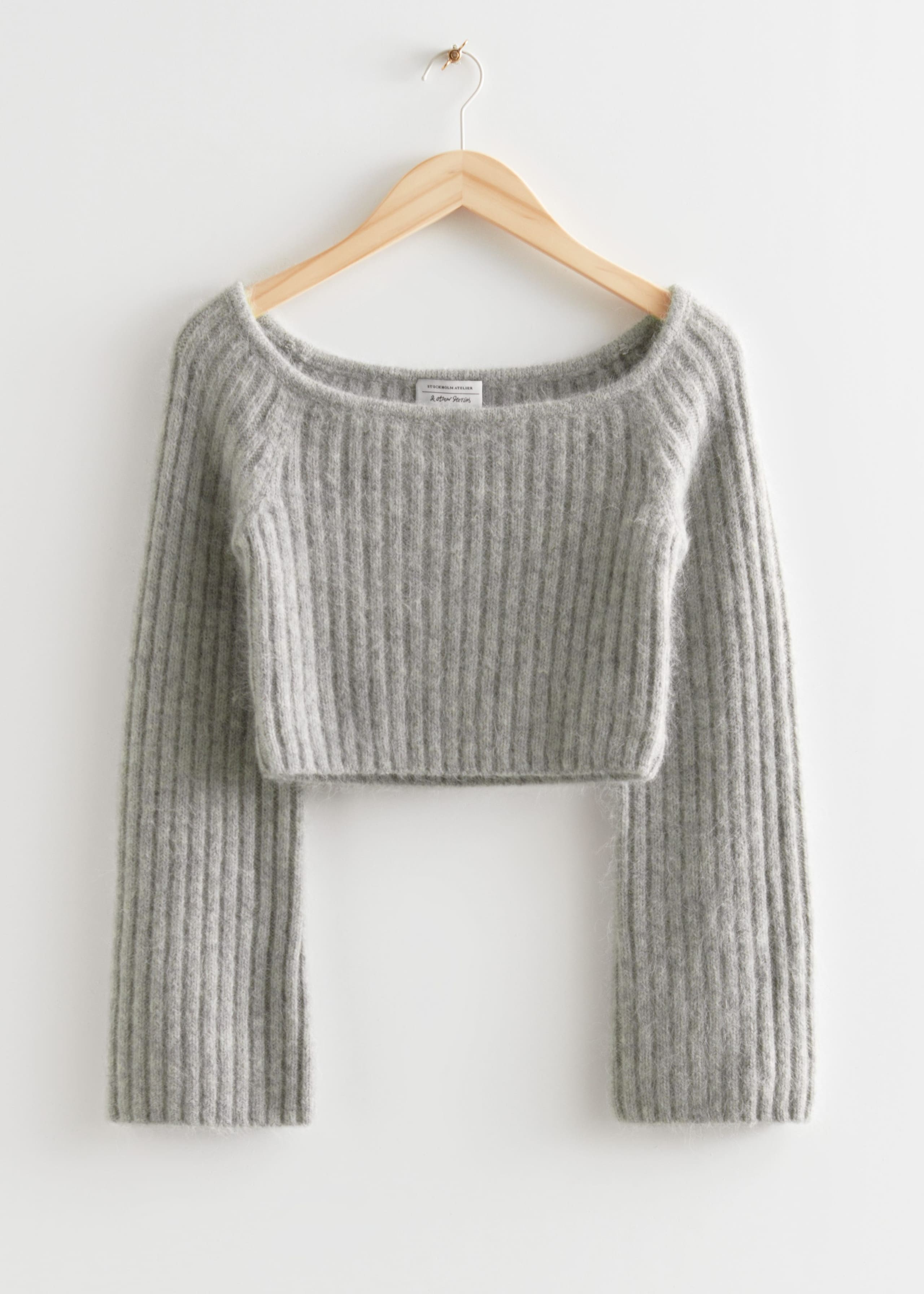 OffShoulder Knit Top - Orange - Natura morta