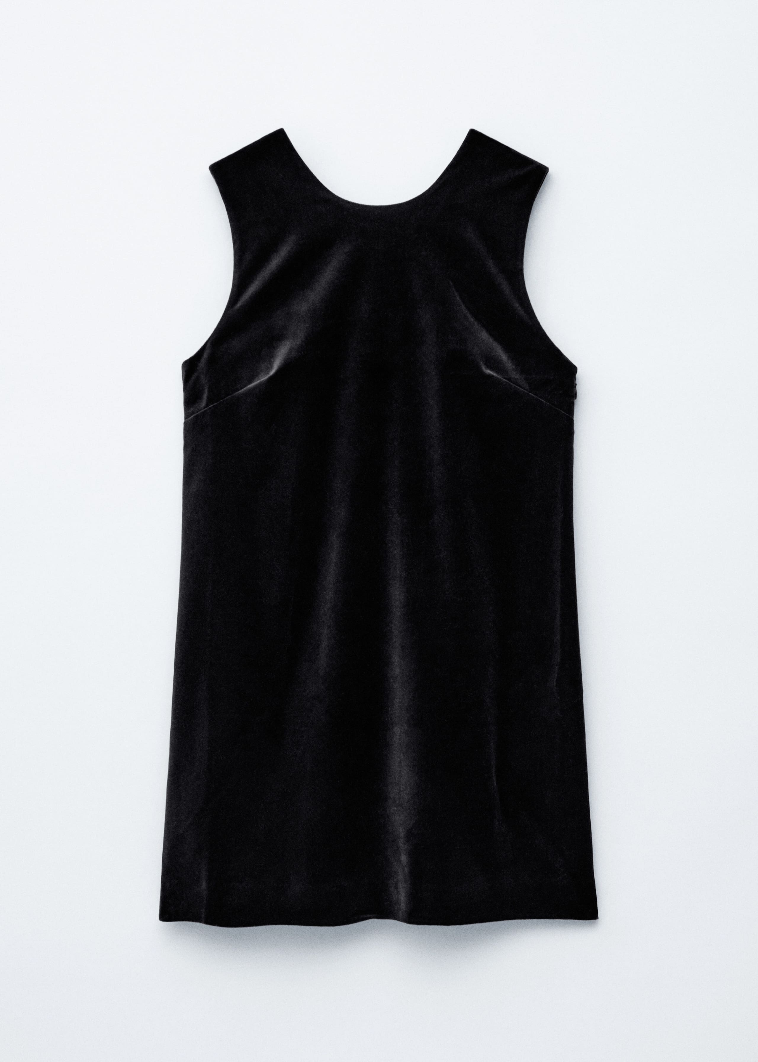 Image of Open Back Velvet Mini Dress