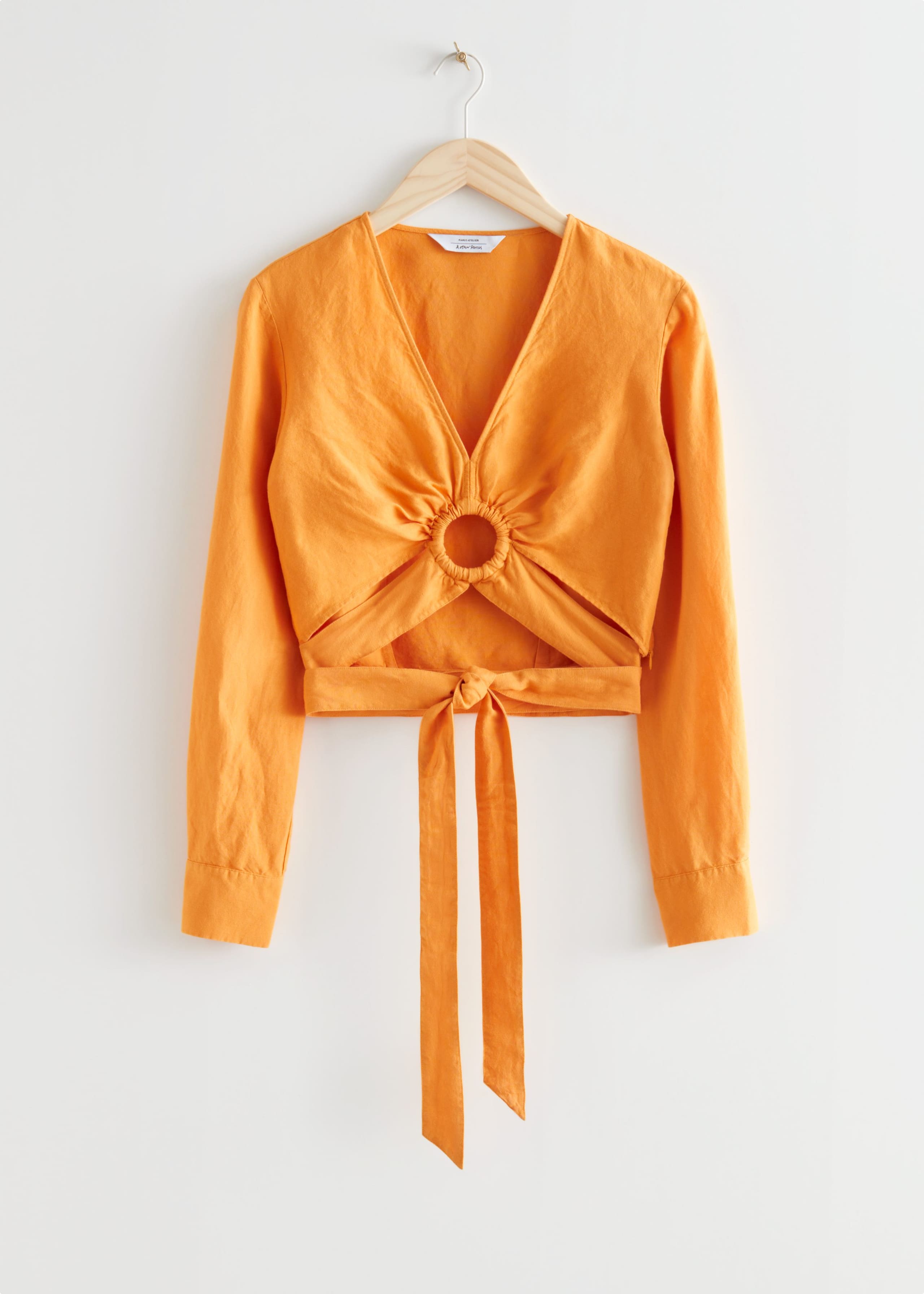 Cropped CutOut Top - Yellow - Bodegón