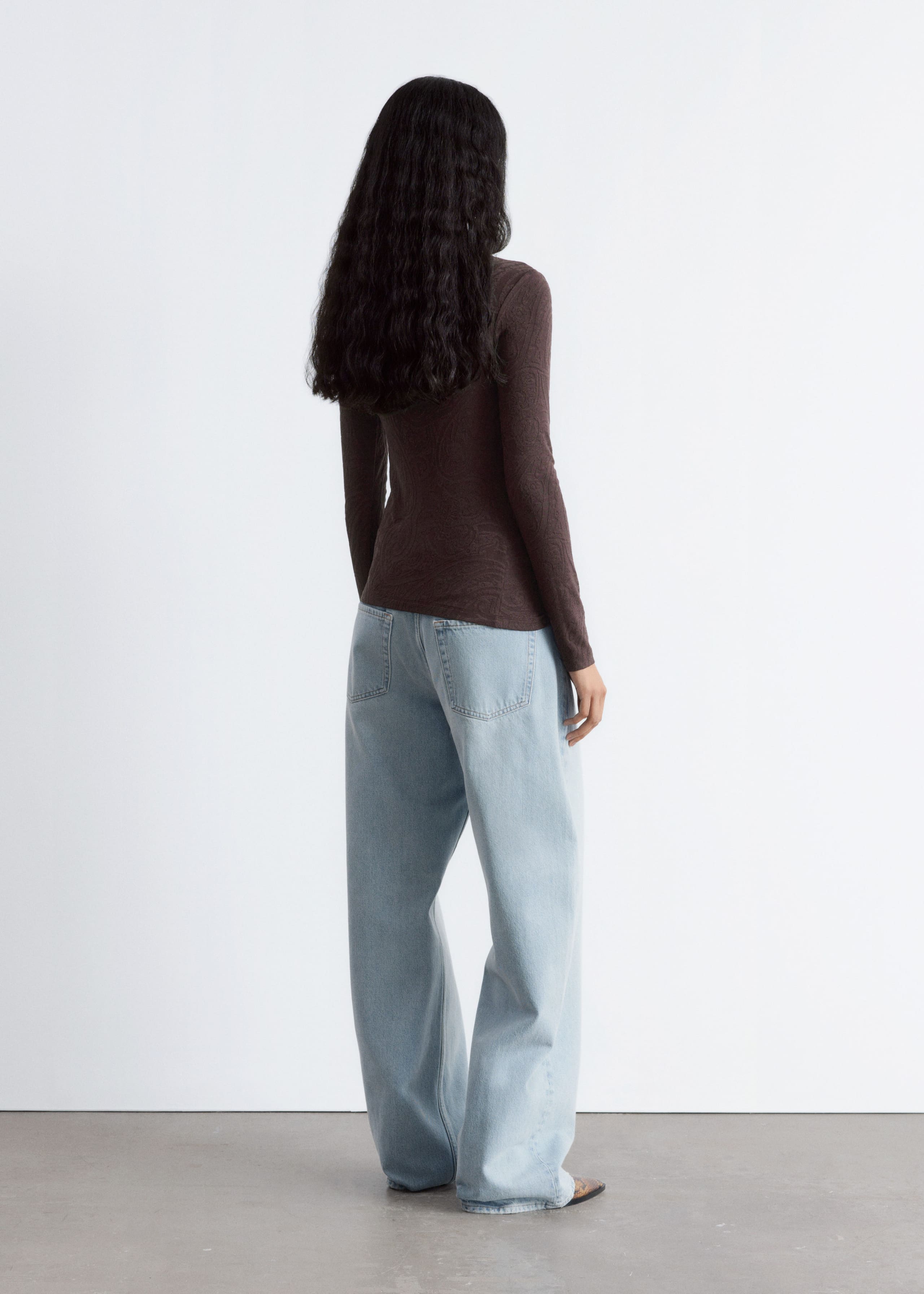 Image of Mock-Neck Top