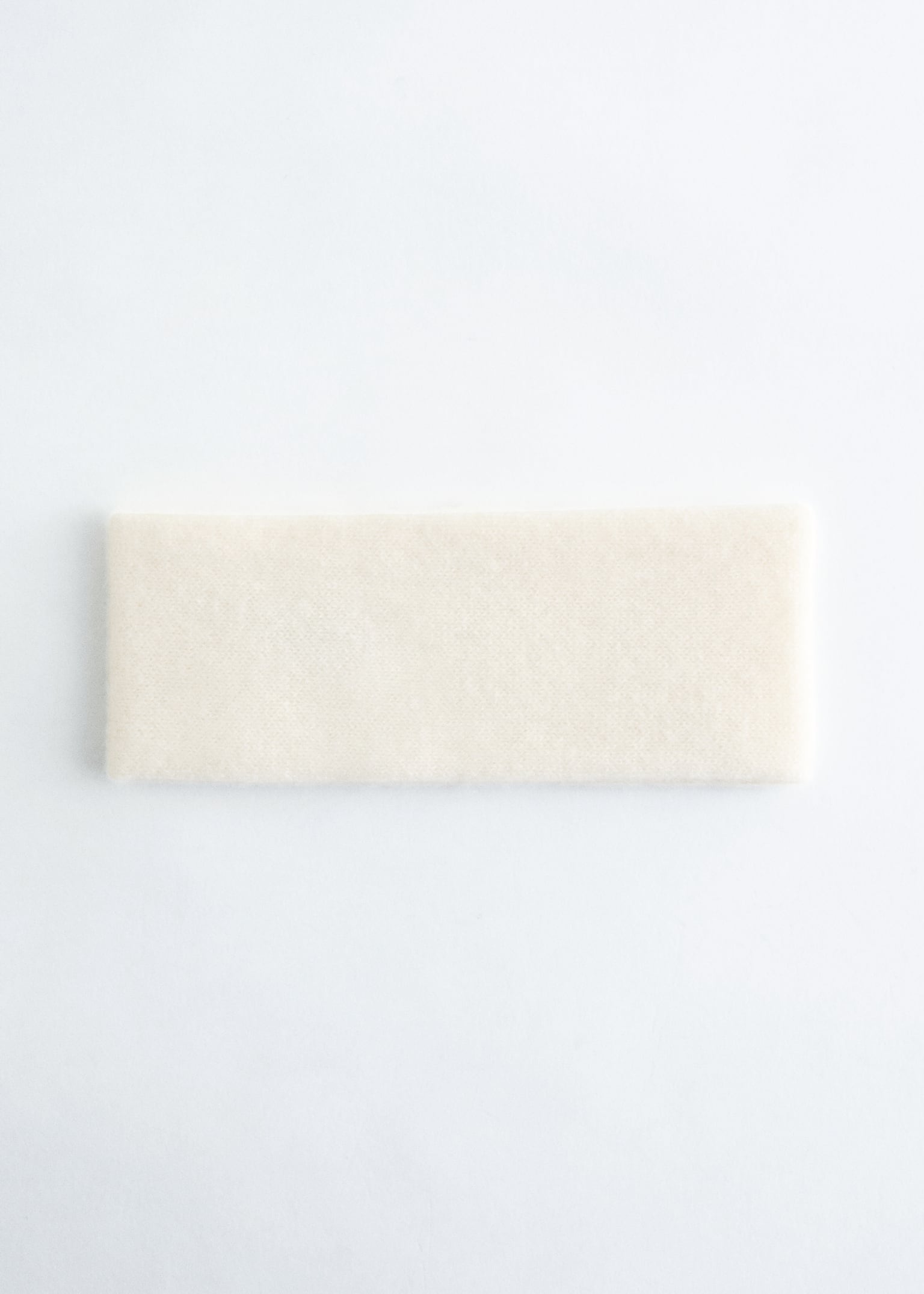 Fascia per capelli in cashmere - Bianco polvere
