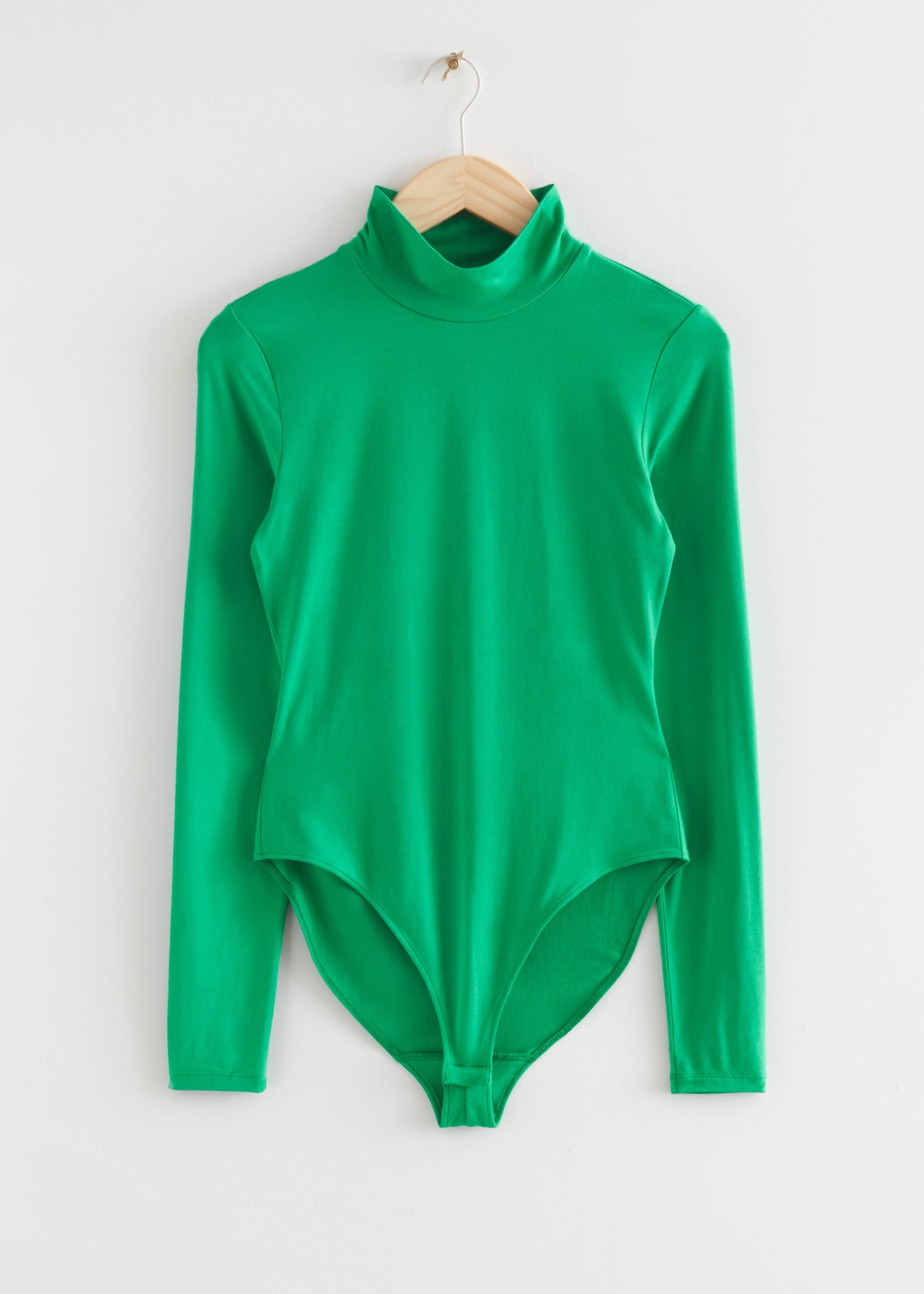 MockNeckBodysuit - Green - Natura morta