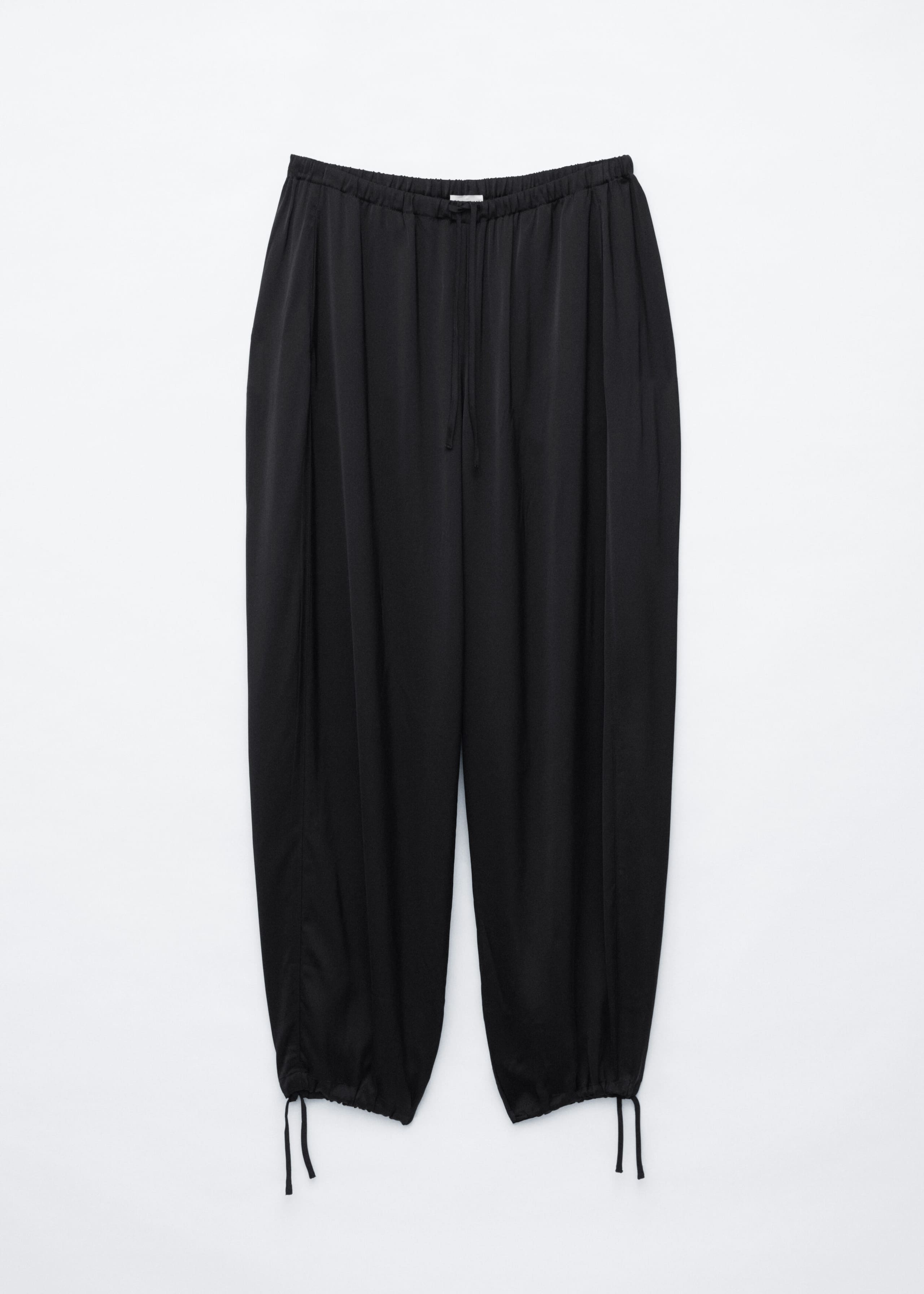Balloon Leg Trousers - Black - Still Life