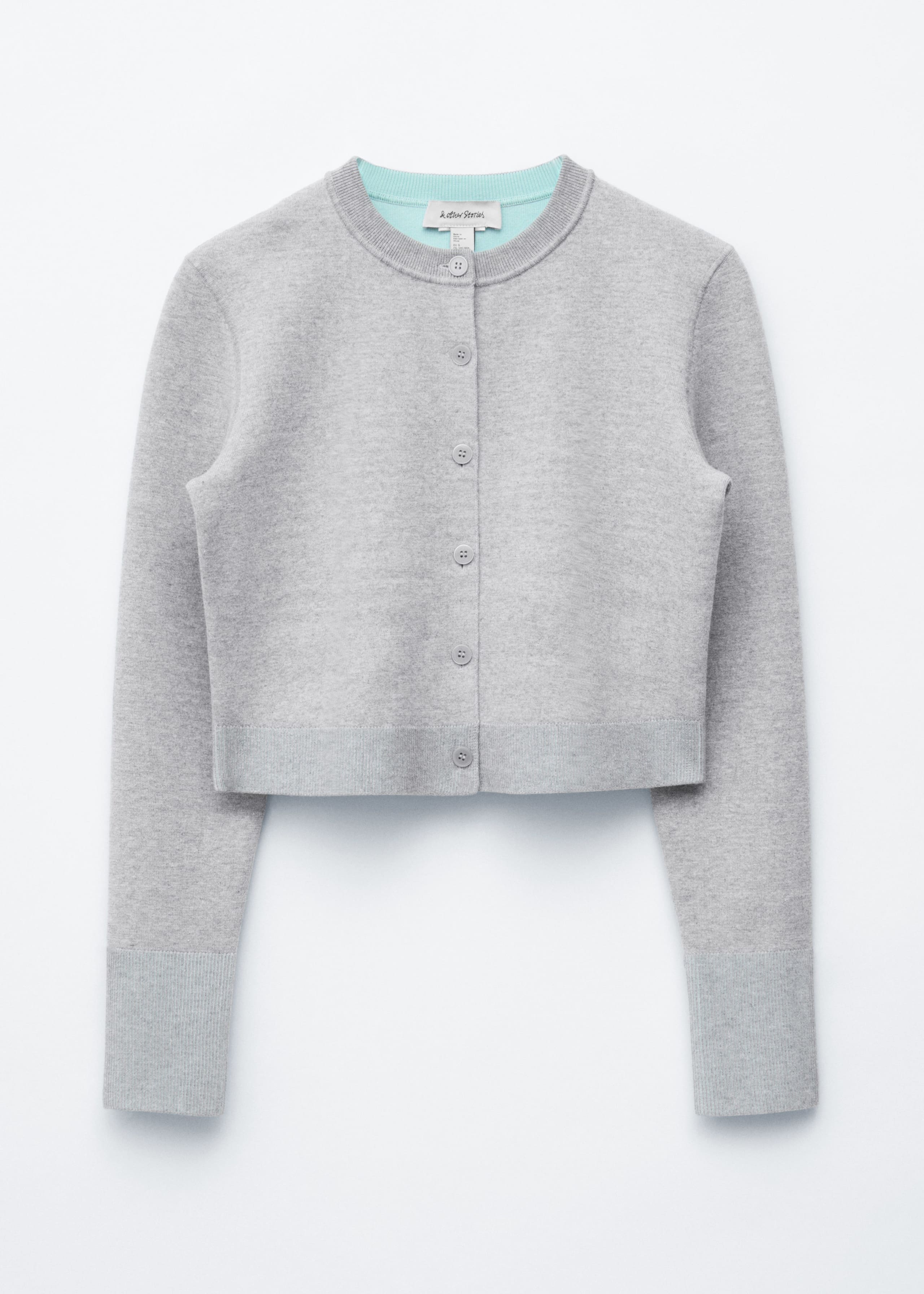 Image of Cropped Reversible Cardigan