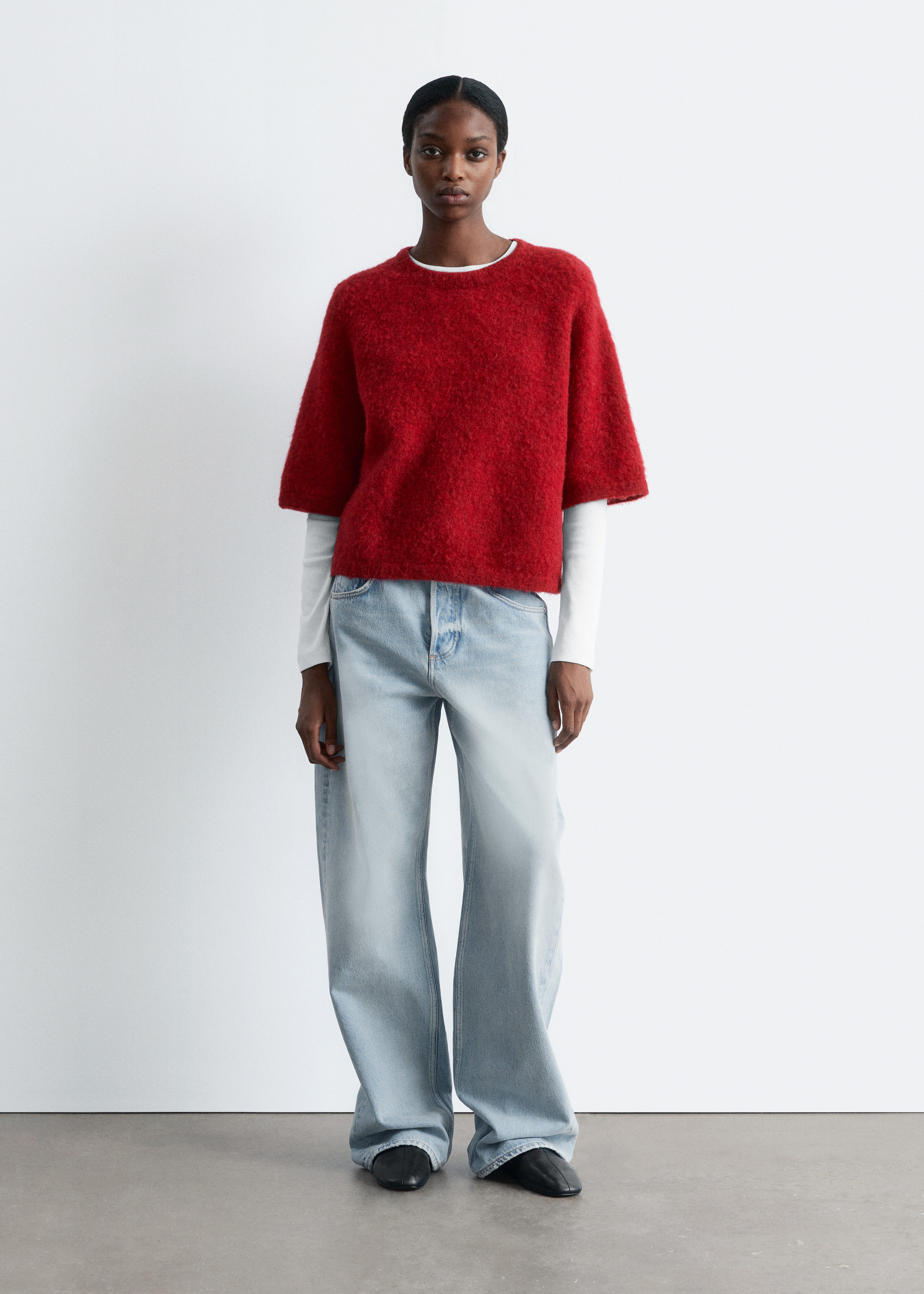 Alpaca-Blend Knitted Top - Red - Sweaters - & Other Stories BE