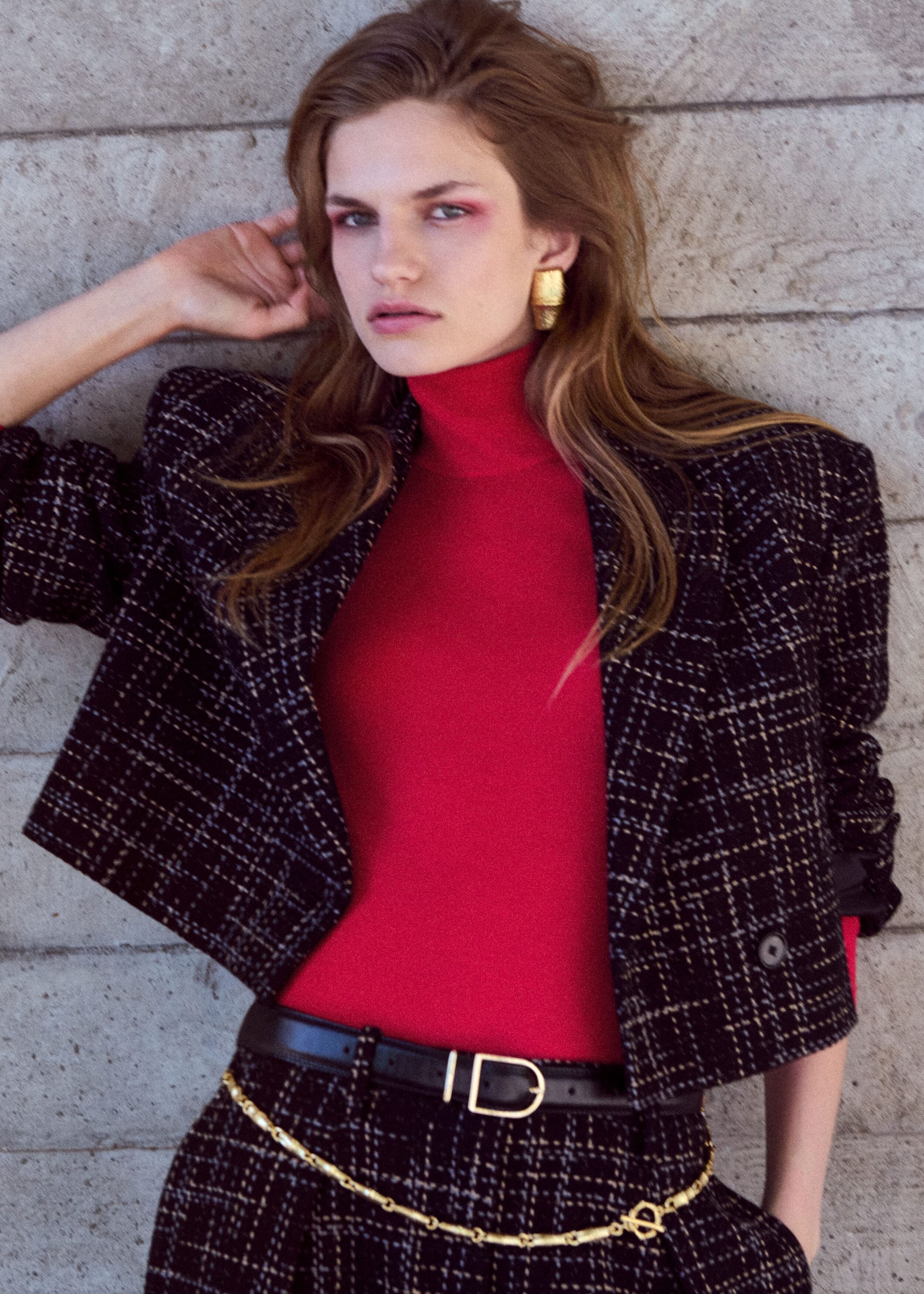 Cropped Cotton Blazer - Black - Still Life